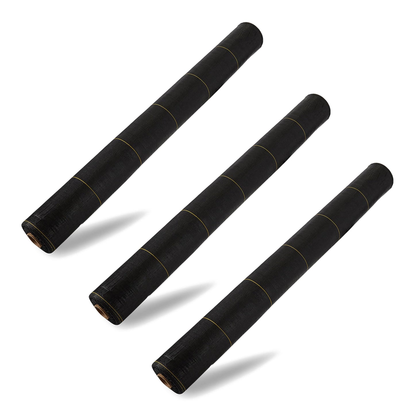 Dewitt 3-Pack Sunbelt Weed Barrier Fabric 3.2 oz, 6 x 300 Feet – Heavy-Duty Ground Cover Mat for Greenhouse Floors, Garden Rows, Raised Beds, Yard Gardening, and Outdoor Landscape Protection