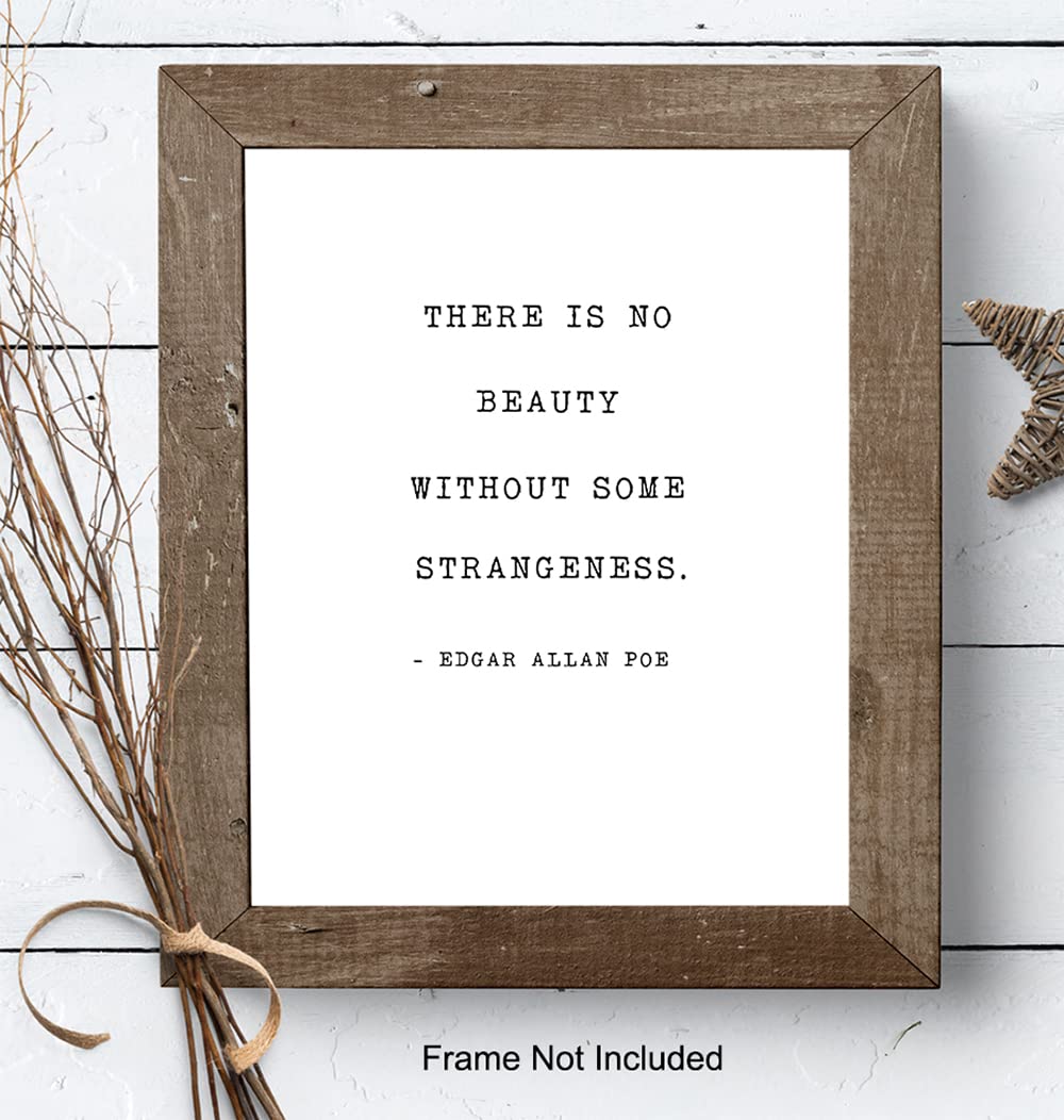 Edgar Allan Poe Quote Wall Art Print Typography - 8x10 Unframed Photo - Makes a Great Gift - Chic Home Decor