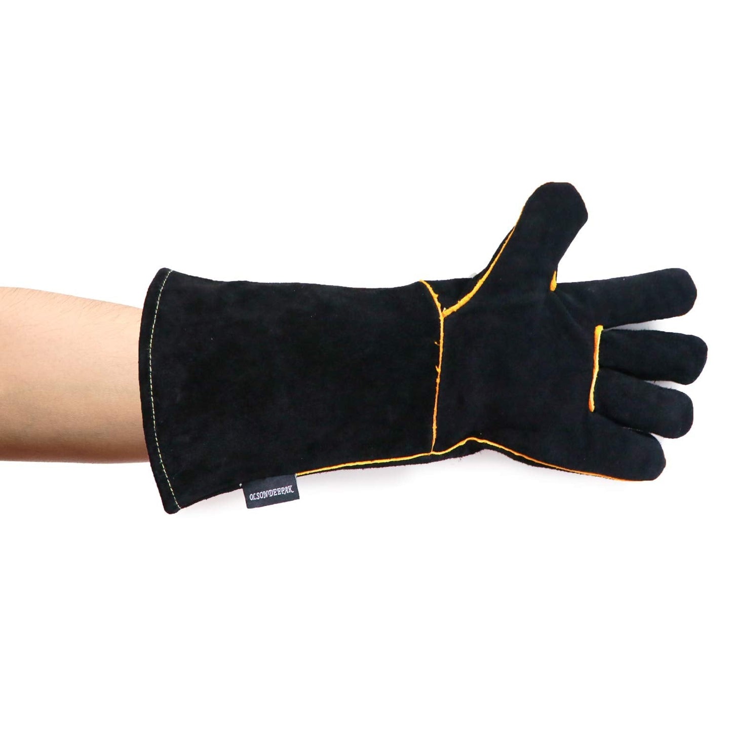 Sporting Style Animal Handling Gloves Bite Proof Reinforced Leather for Dog Training,Cat Scratch,Multipurpose Pet Glove, Grooming,Falcon,Grabbing,Reptile,Snake