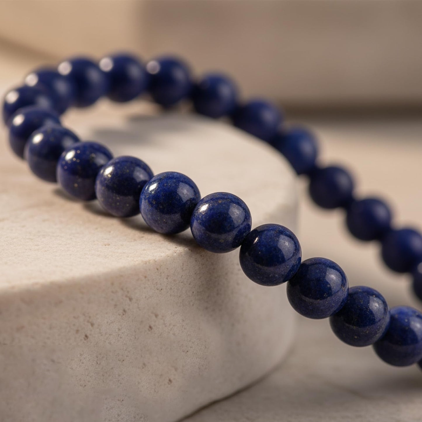 AUMRET Lapis Lazuli Bracelet For Men-6mm Stretch Beaded Anxiety Bracelet Gifts For Women Birthday Valentine's Day Mother's Day Christmas