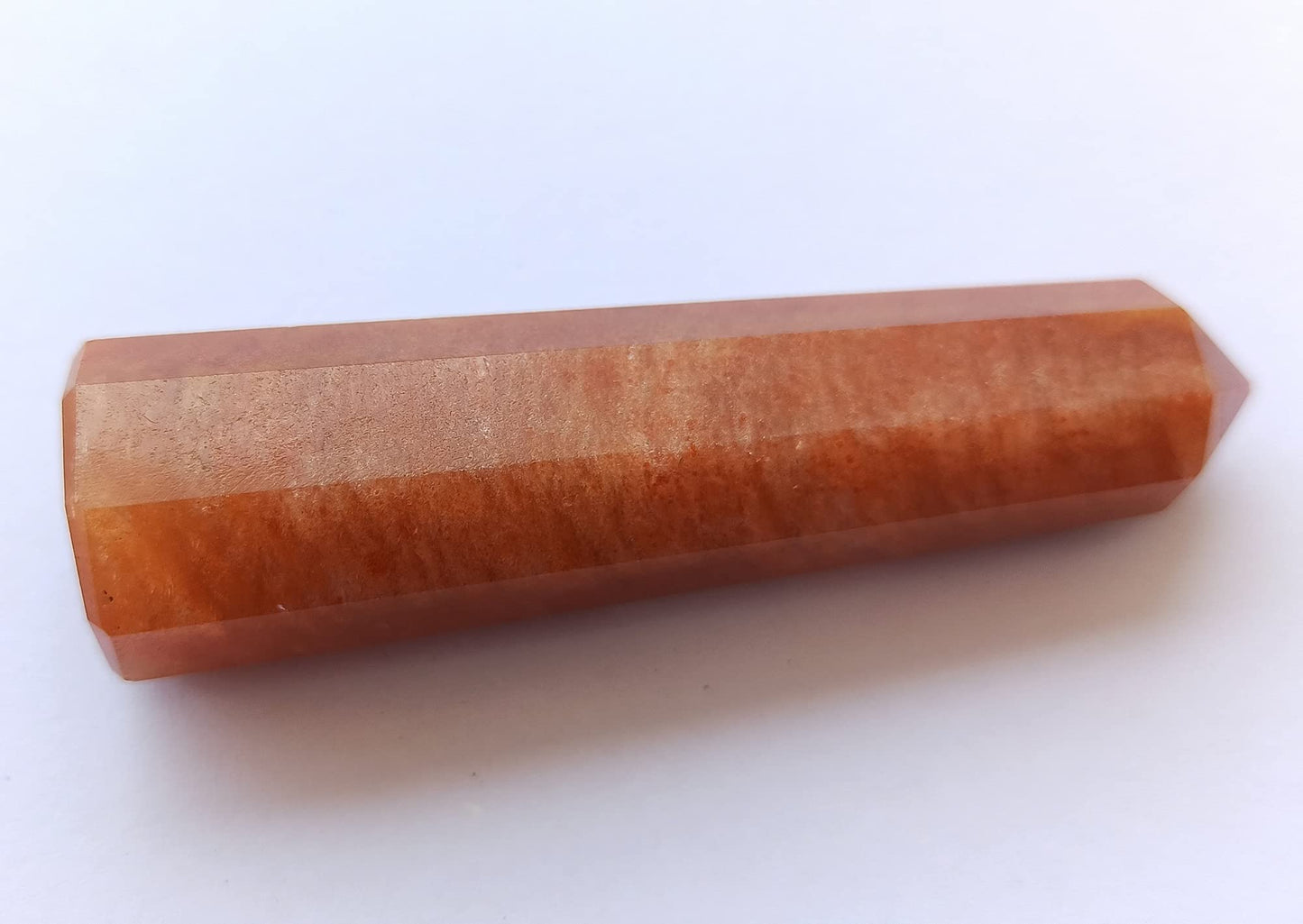 WholesaleGemShop 3 Inch Red Aventurine Gemstones Obelisk Tower Jumbo Facet Aura Rock Crystal Natural Polished Earth Wand Spirit