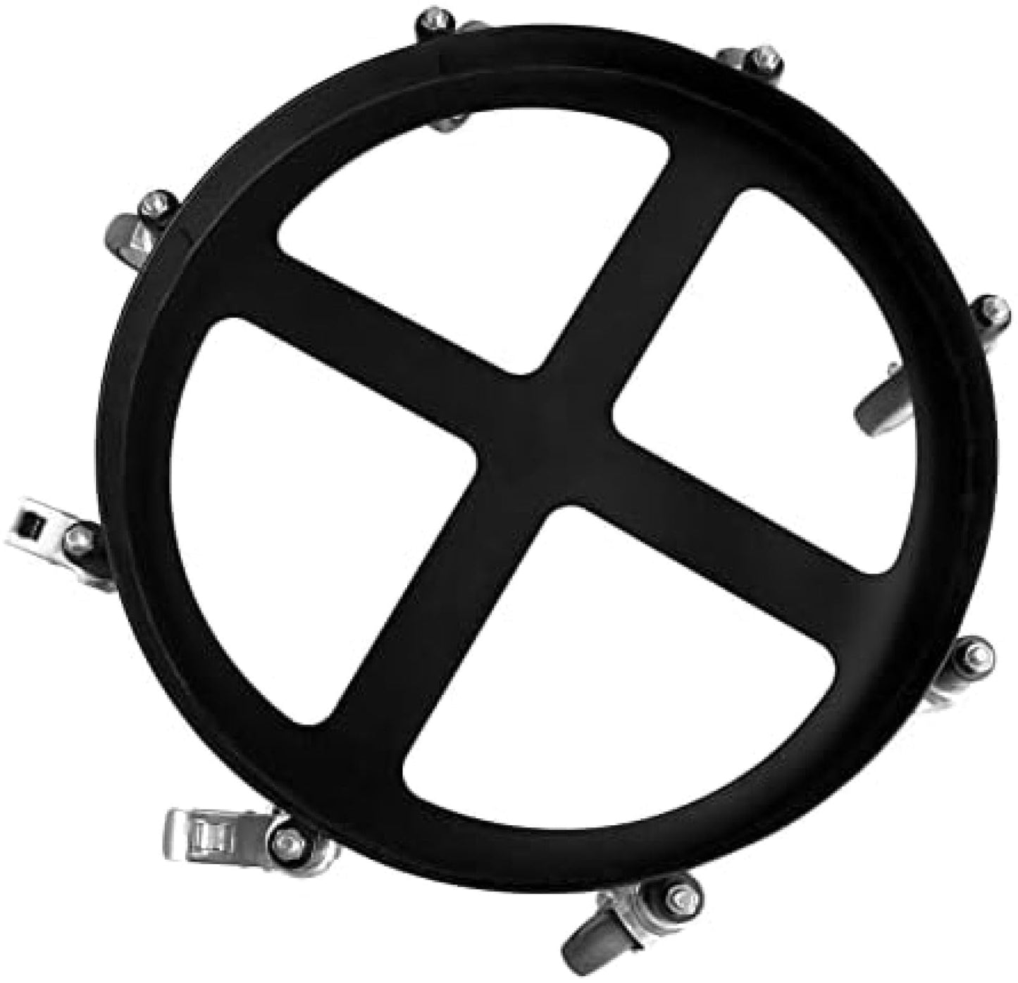 Migoda Heavy Duty Steel Drum Dolly, 55 Gallon Steel Frame with 8 Swivel Caster Wheels, 2000 Lbs Capacity Hand Truck Dollies for Workshops and Warehouses