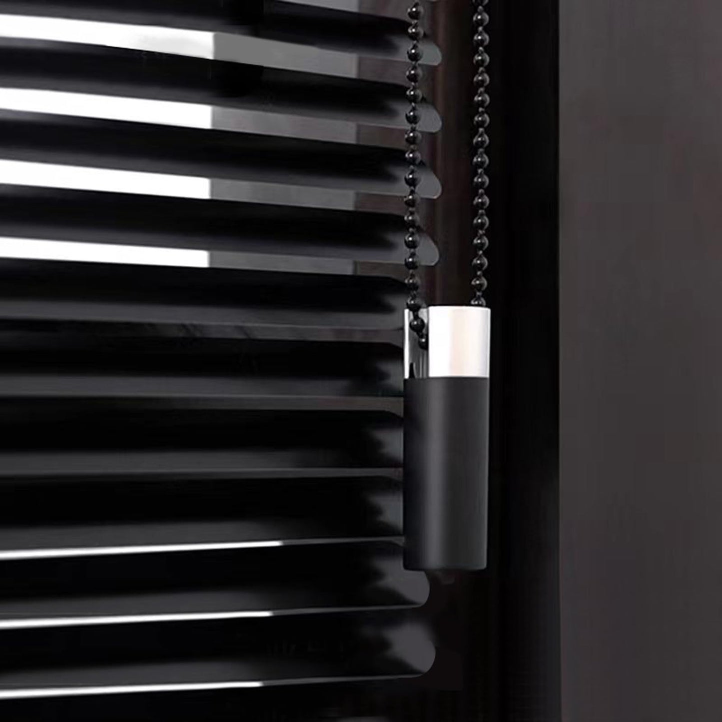 Aluminum Venetian Blinds Privacy Blinds Black Shutters Horizontal Slats Darkening Blind Thermal Shutters Home Cordless(80x160cm/31x62in)