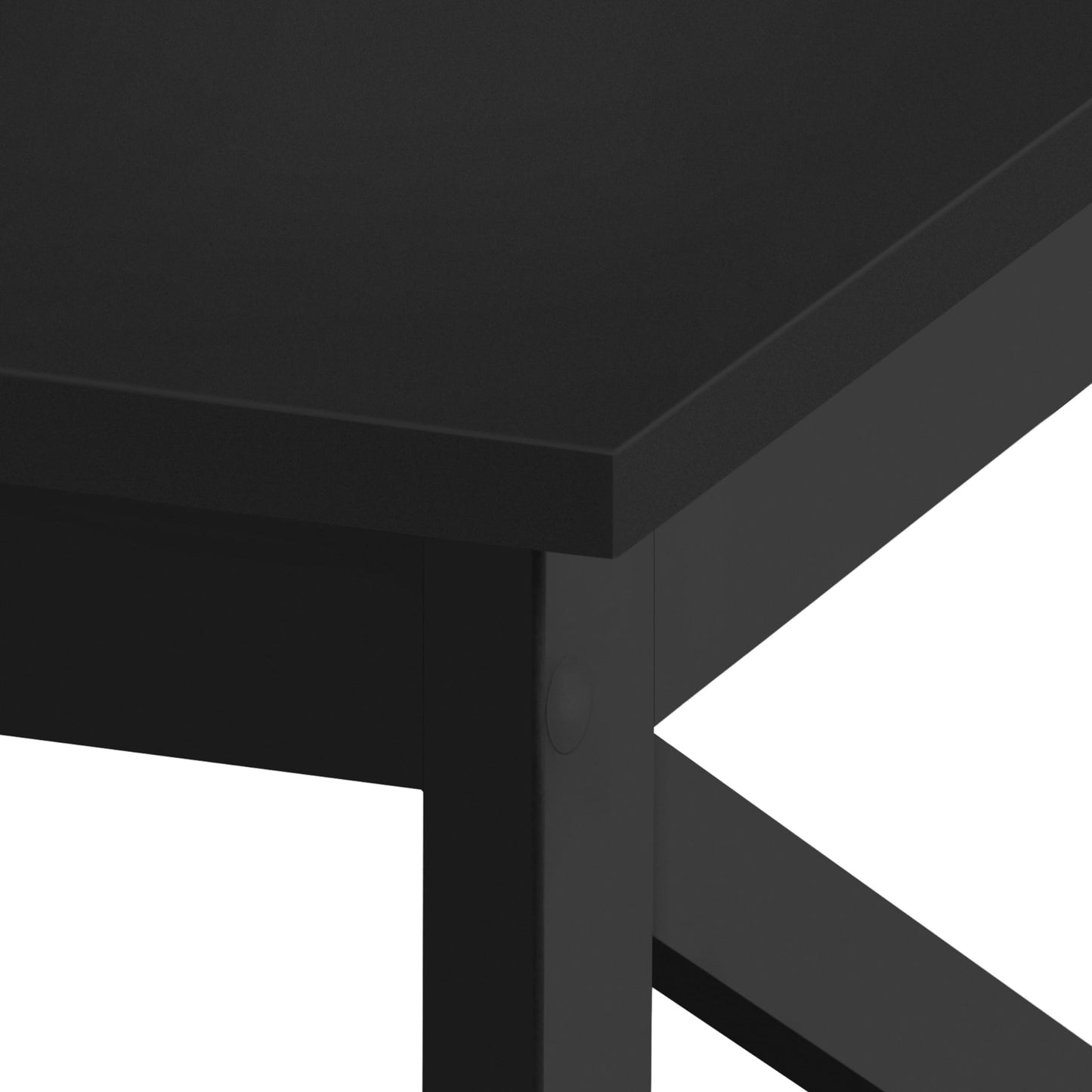 Yaheetech Wood 2-Tier Black Coffee Table with Storage Shelf for Living Room, X Design Accent Cocktail Table, Easy Assembly Home Furniture, 39.5 x 20 x 18 Inches