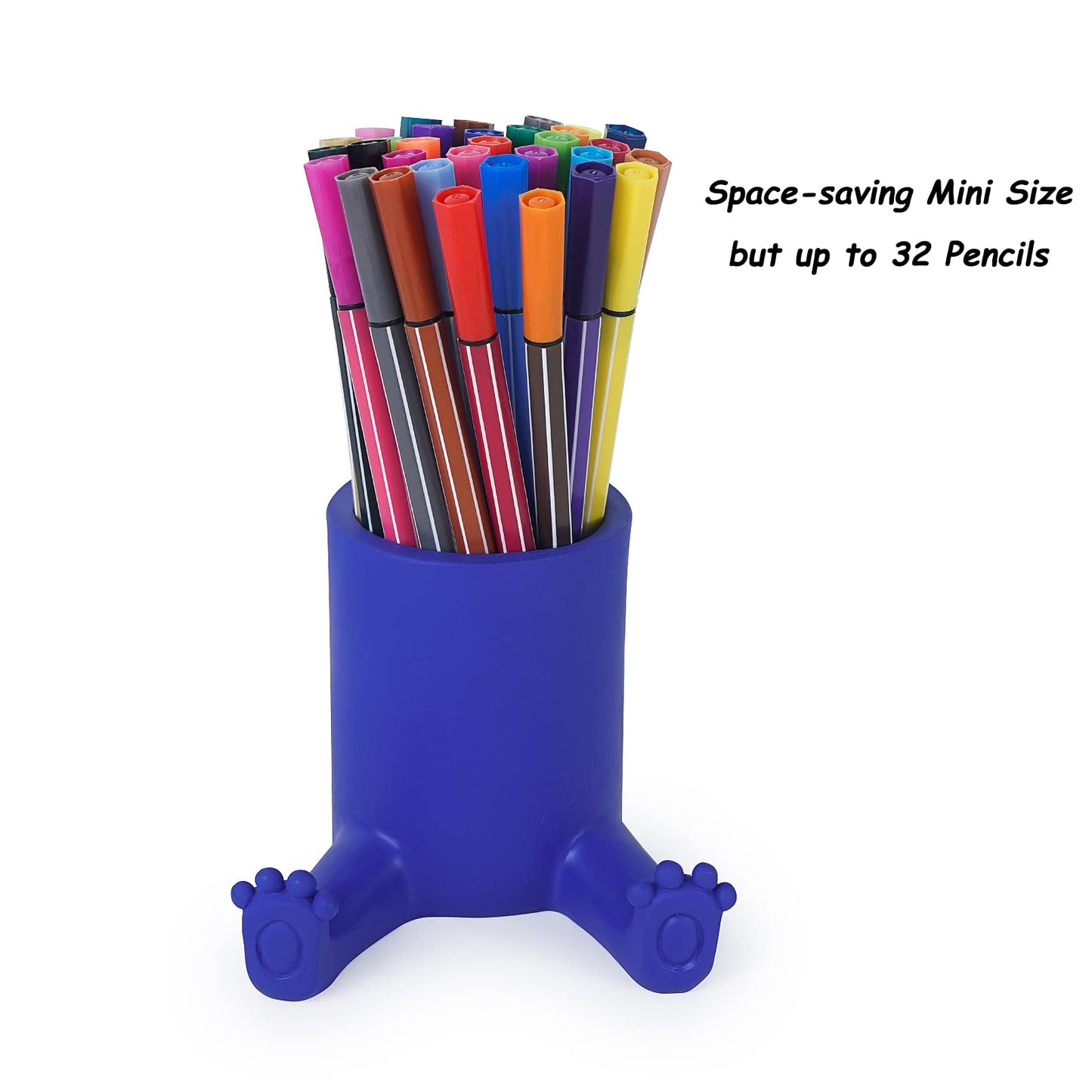 DreamsEden Pen Holder with Phone Stand, Resin Desktop Organizer Cute Pencil Cup Cell Phone Holder for Office Desk Home School