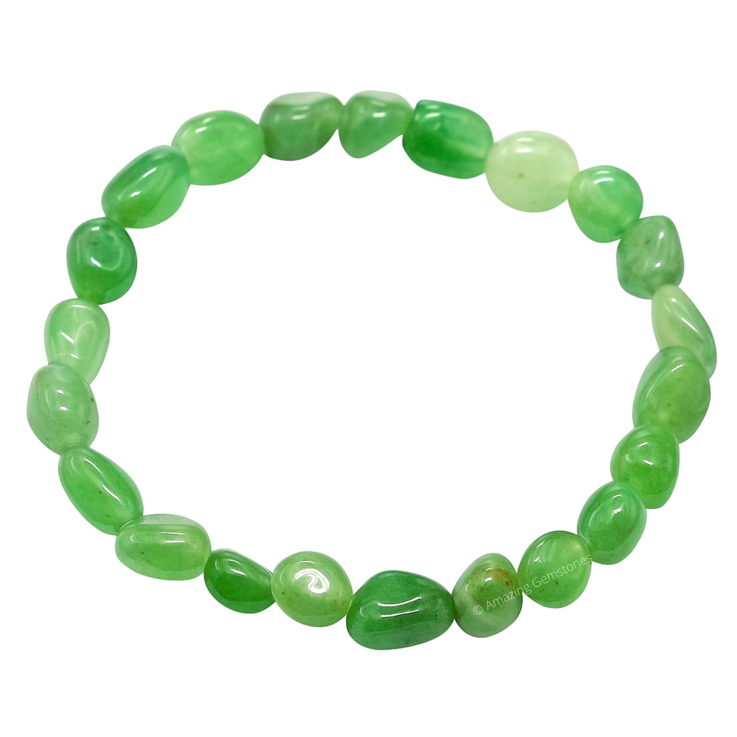Amazing Gemstone Green Aventurine Bracelet for Women Men's Gifts - Chakra Protection Mens Bracelet - Aventurine Crystal Tumbled Stone - Beaded Pulseras Para Hombres Mujer Christmas Stocking Stuffers