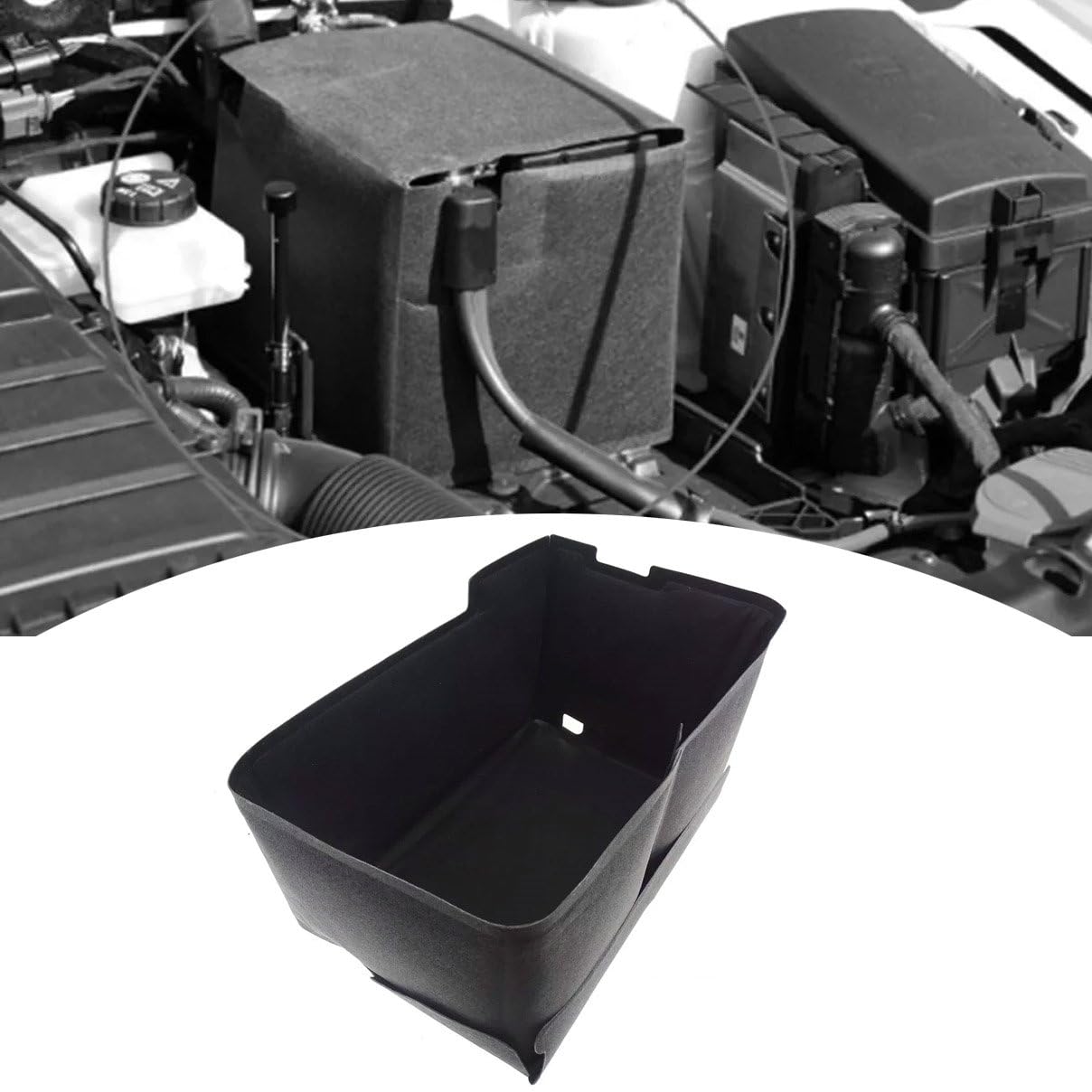 1Pcs 11 * 6.7 * 7.3in Thermal Battery Insulation Frost Cover for Audi Q3 for VW Golf Bettle Eos for Seat Altea Leon Protection Cover 1K0915411A,5Q0 915 411B
