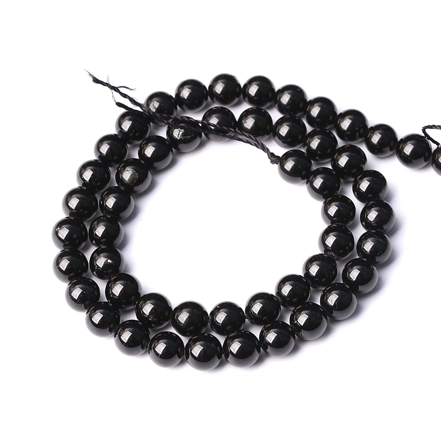 4MM 88PCS Natural Black Tourmaline Gemstone A Grade Beads for Jewelry Making DIY Bracelet Crystal 1 Strand
