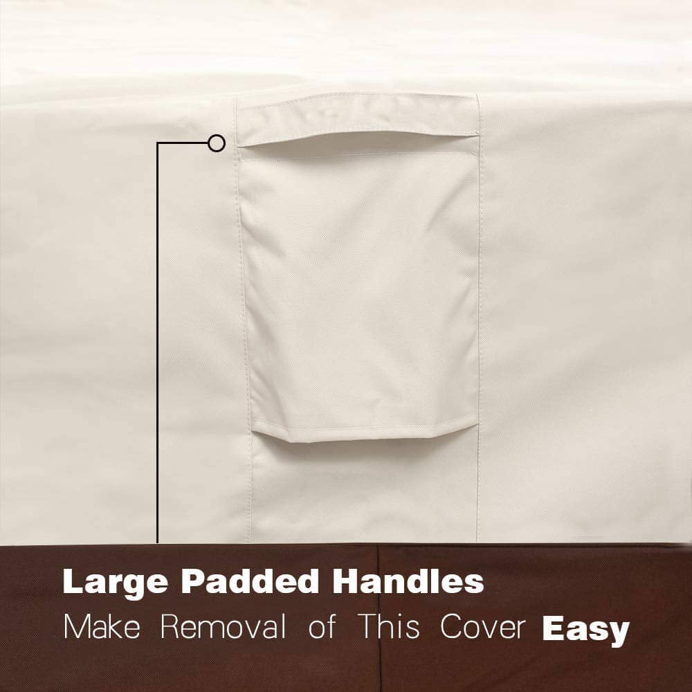 Vailge Waterproof Patio Furniture Set Cover with Padded Handles, Patio/Outdoor Table Cover, Patio/Outdoor Dining Rectangular Table Chairs Cover Medium