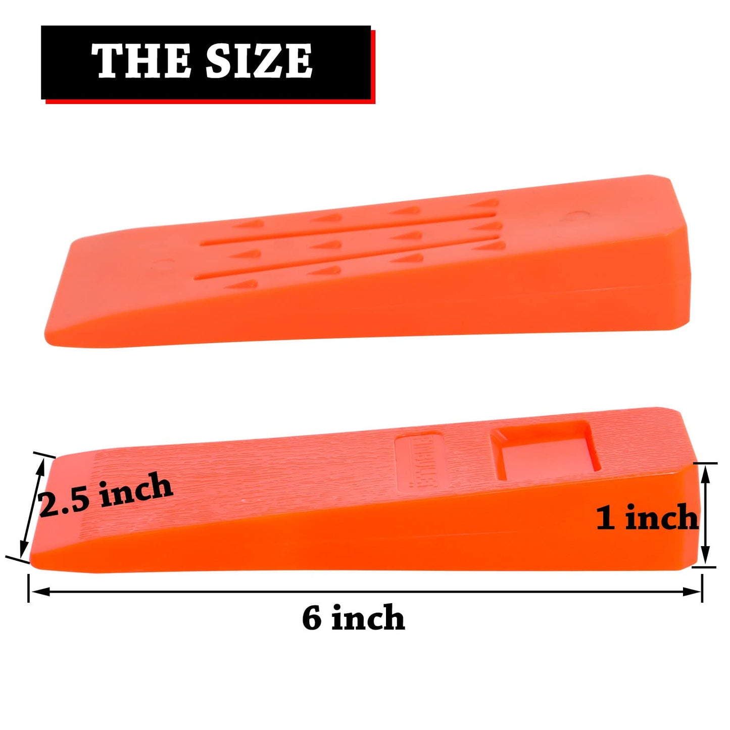 Poweka 6'' Felling Wedges Set for Chainsaw - ABS Plastic Wood Splitting Tree Cutting Wedge, Logging Supplies Tools(6 Packs)