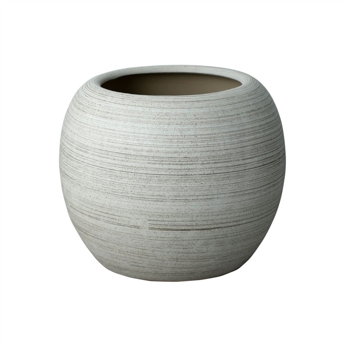 YIMUBDBM Creative Flower Pots Ceramic Flower Pot Plant Container Oversized Spherical Floor Planter Mall Decoration Courtyard Large Green Flower Pot Flowers Pot Plant Bucket-B:high 23 cm