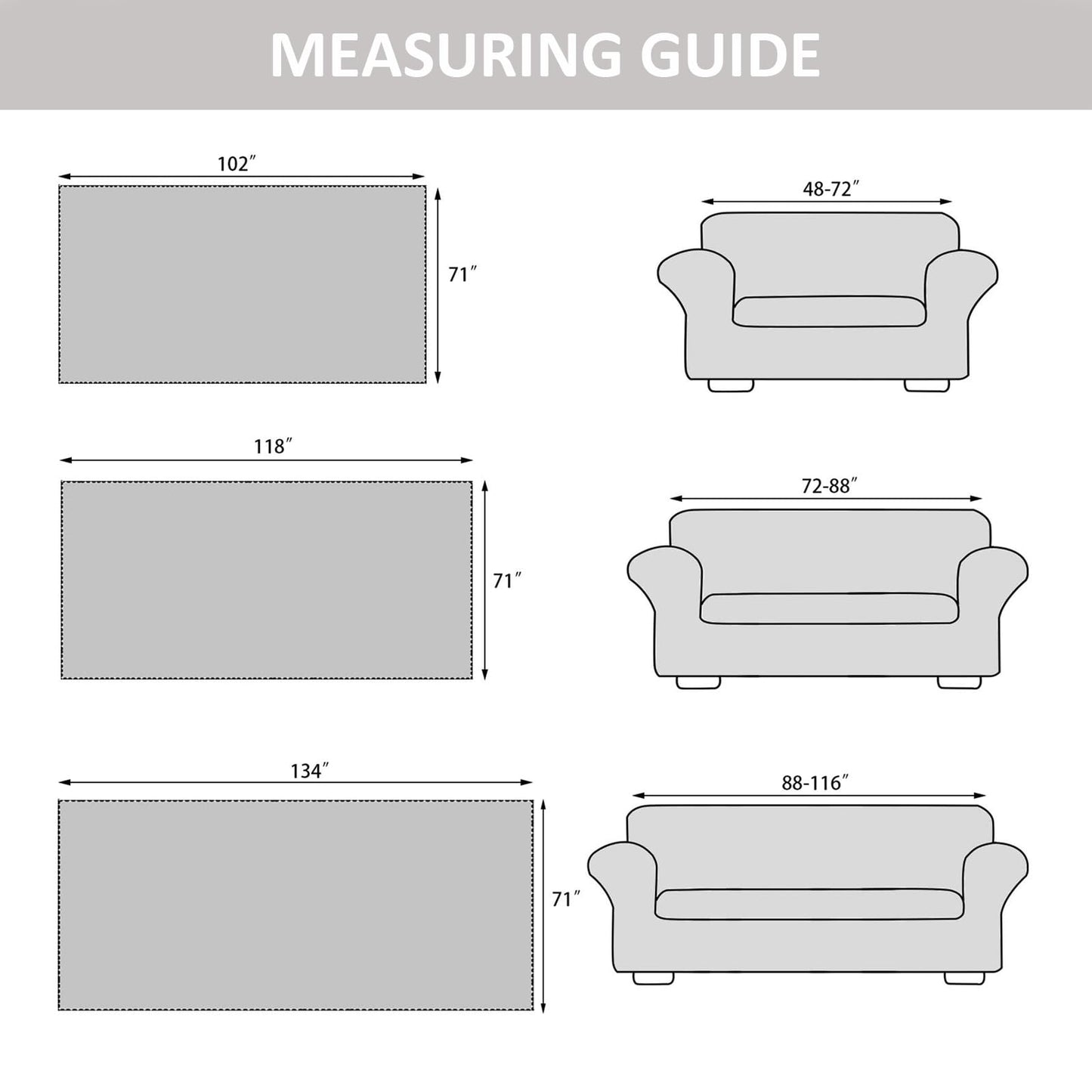 Foreate Sofa Cover Throw Couch Cover with Tassels Chenille Sectional Sofa Cover Blanket - Furniture Protector Couch Slip Cover Machine Washable for Pets Kids Dogs, 71’’ x 134’’, Light Grey-Tassel
