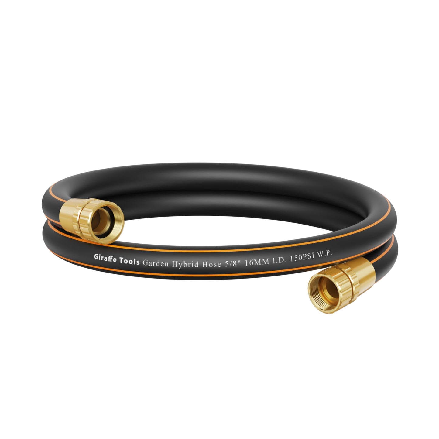 Giraffe Tools Leader Hose 6ft x 5/8", Short Water Hose for Hose Reel Connecting, Lightweight, Flexible with Female Female Fittings