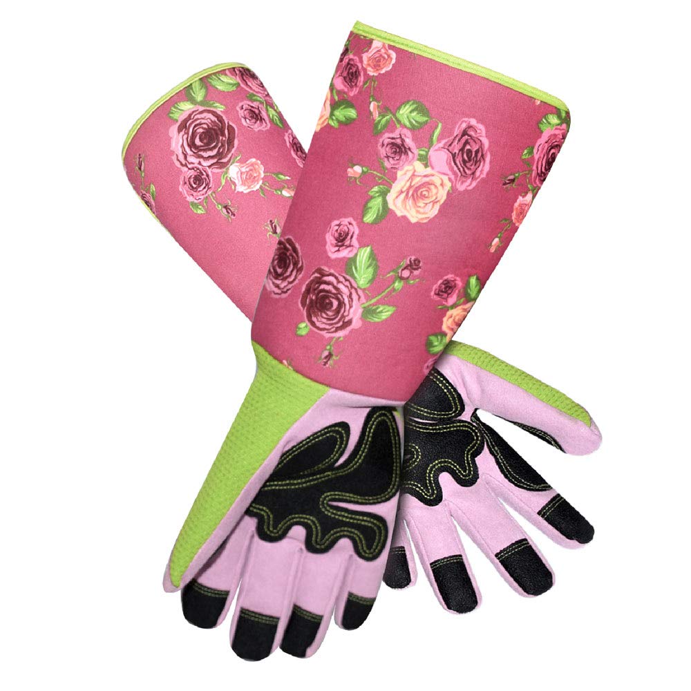 Megawodar Long Sleeve Gardening Gloves Pruning Thornproof Garden Gloves with Extra Long Forearm Protection for Gardener