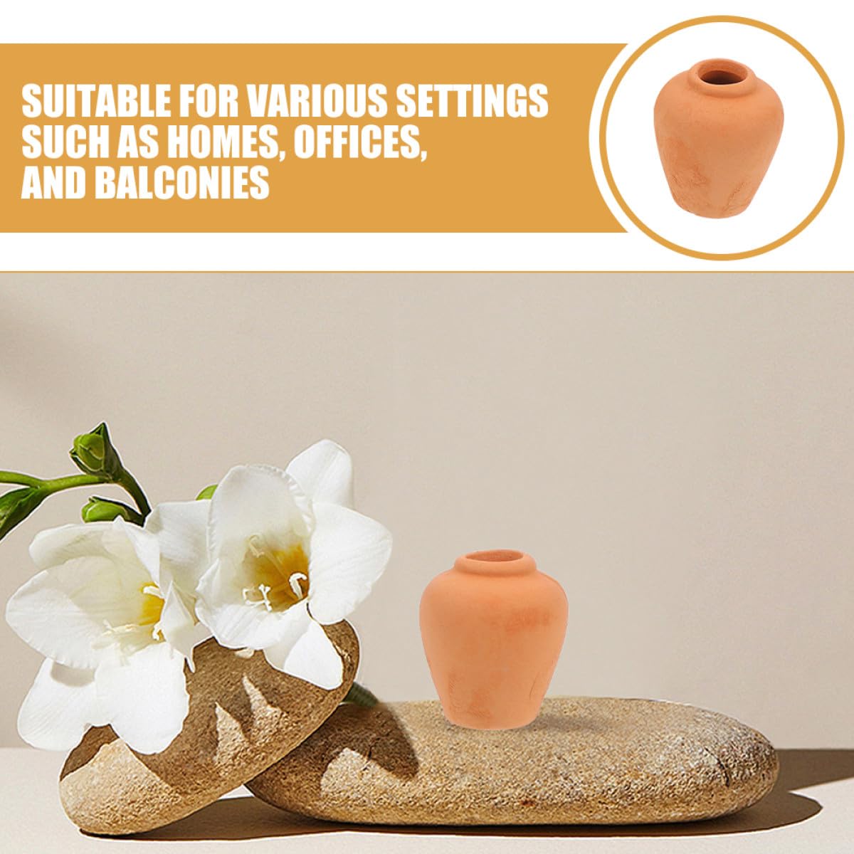 TOYANDONA 3pcs Mini Ceramic Succulent Pots for Indoor Cactus and Herb Plants, Small Red Clay Flower Planters for Desk, Shelf, and Window Sill Decoration