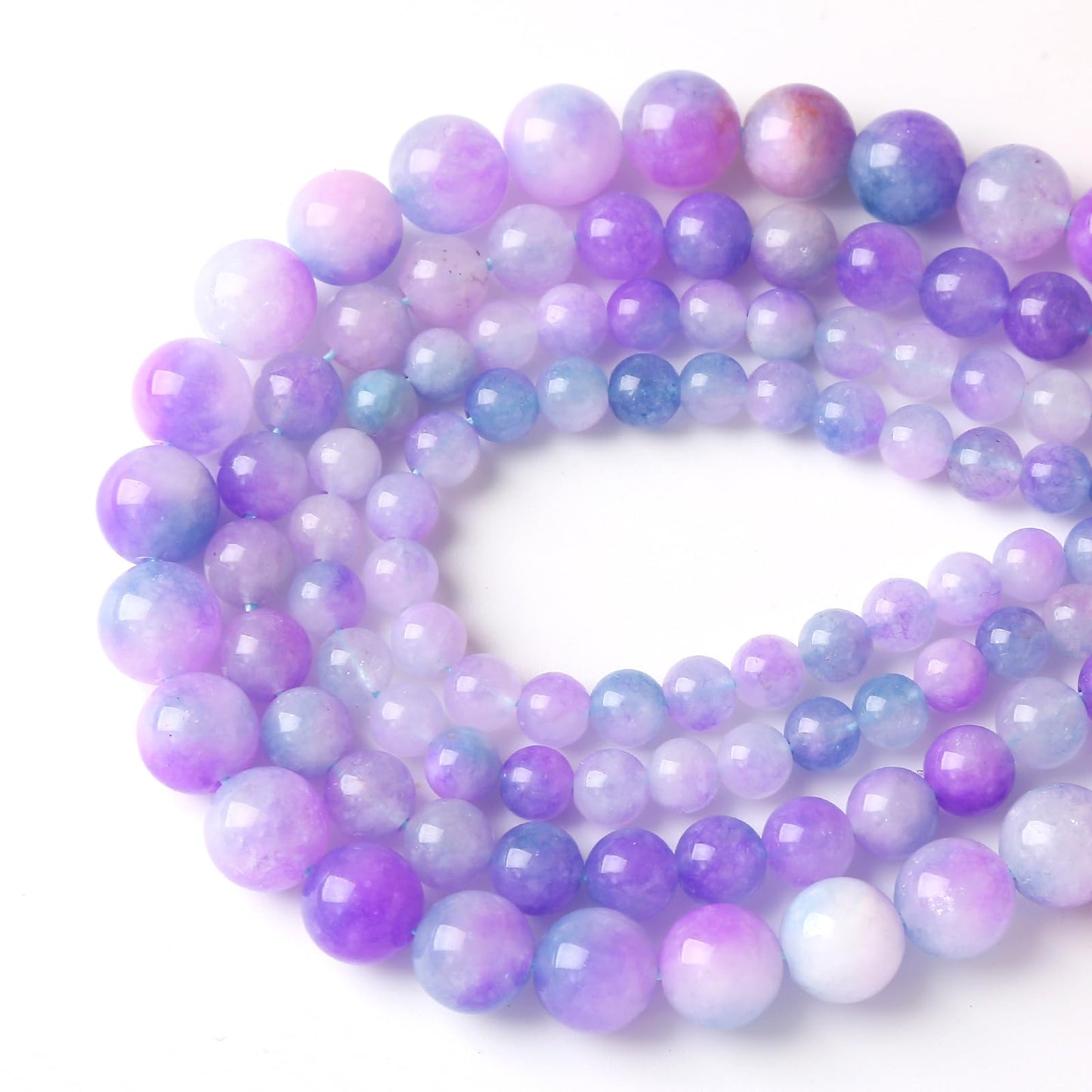 6MM 60PCS Natural Stone Dream Chalcedony Beads for Jewelry Making DIY Bracelet