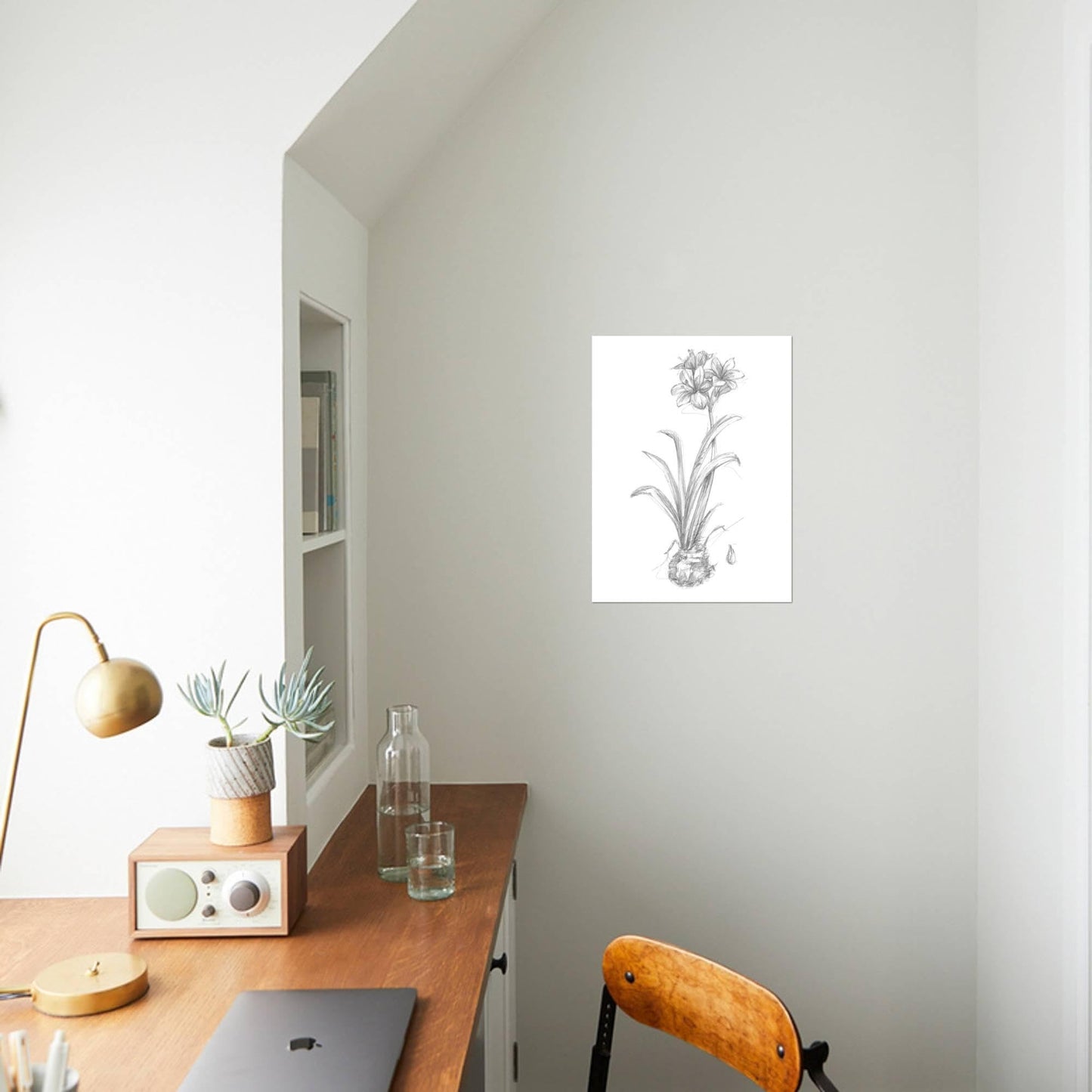 ART.COM Wall Art Prints Botanical Sketch II by Ethan Harper, Botanical Decor, 12" x 16"