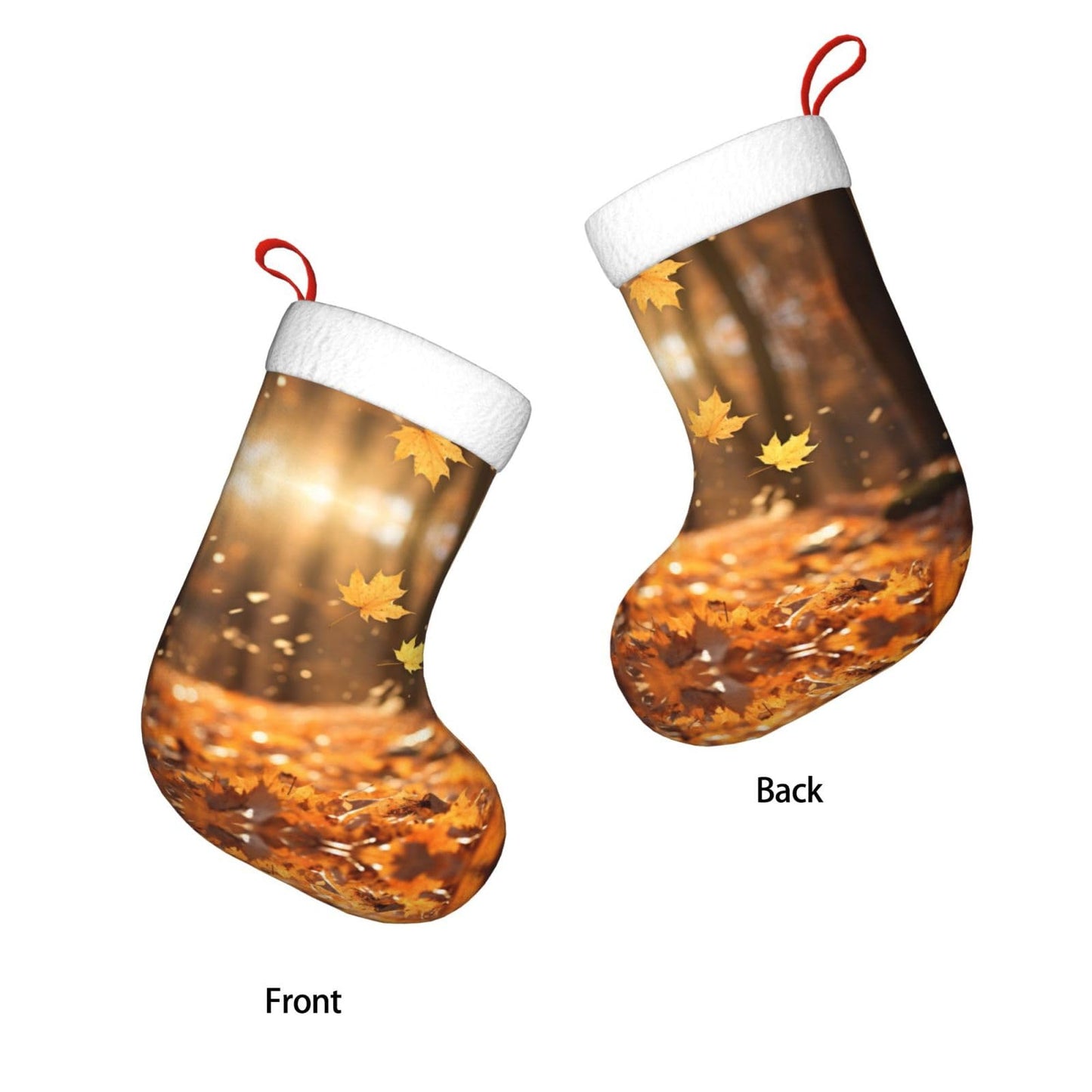 KOPUUYRD Fall Trees Autumn Print Luxurious Holiday Socks,Unique Christmas Socks for Joyful Season,Festive Ornament Classic