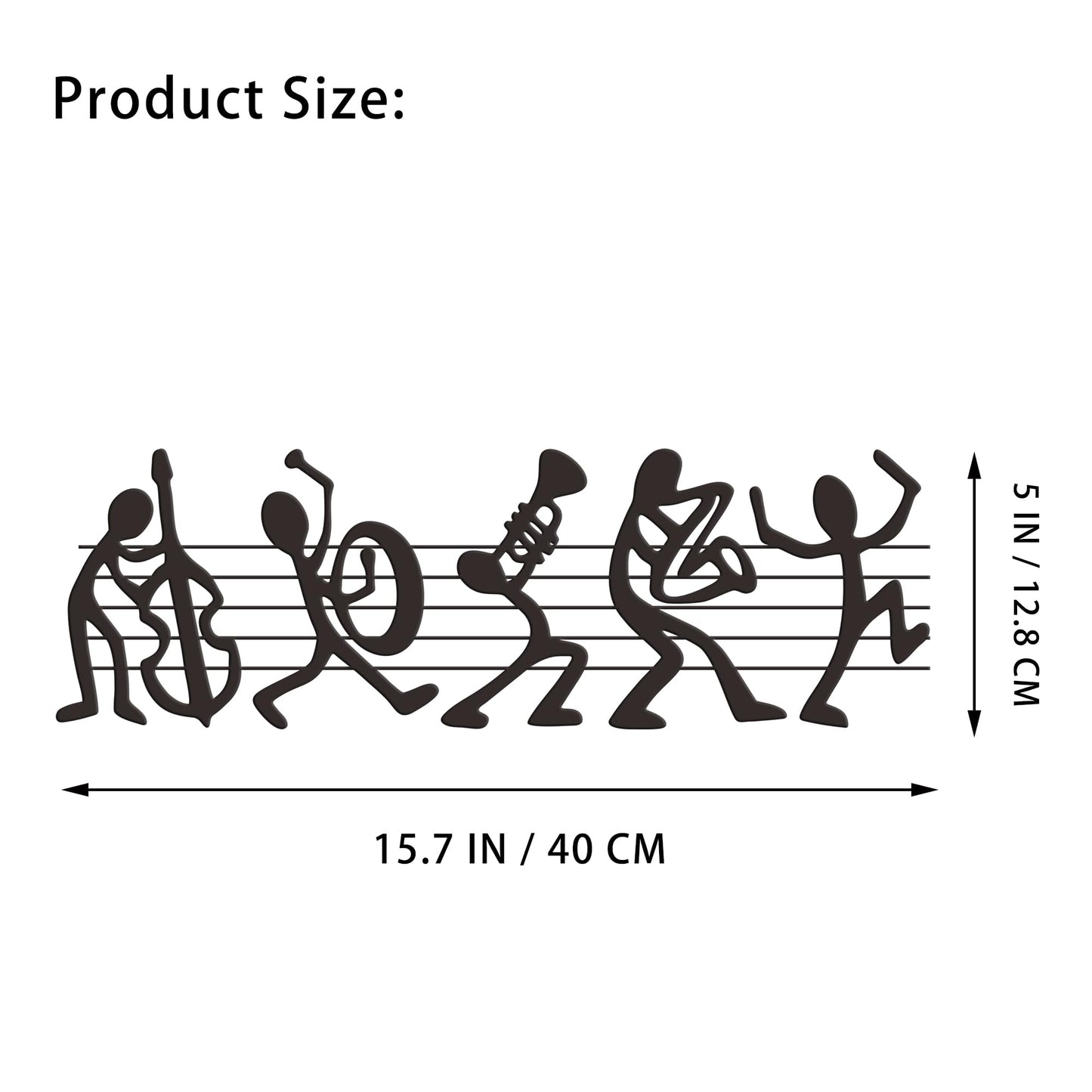 Aimery Incredible Music Room Decor - Authentic Marching Band Wall Sculptures, Exquisite Music Notes Wall Art - Unique Gift for Music Lovers - Enhance Any Room Aesthetics
