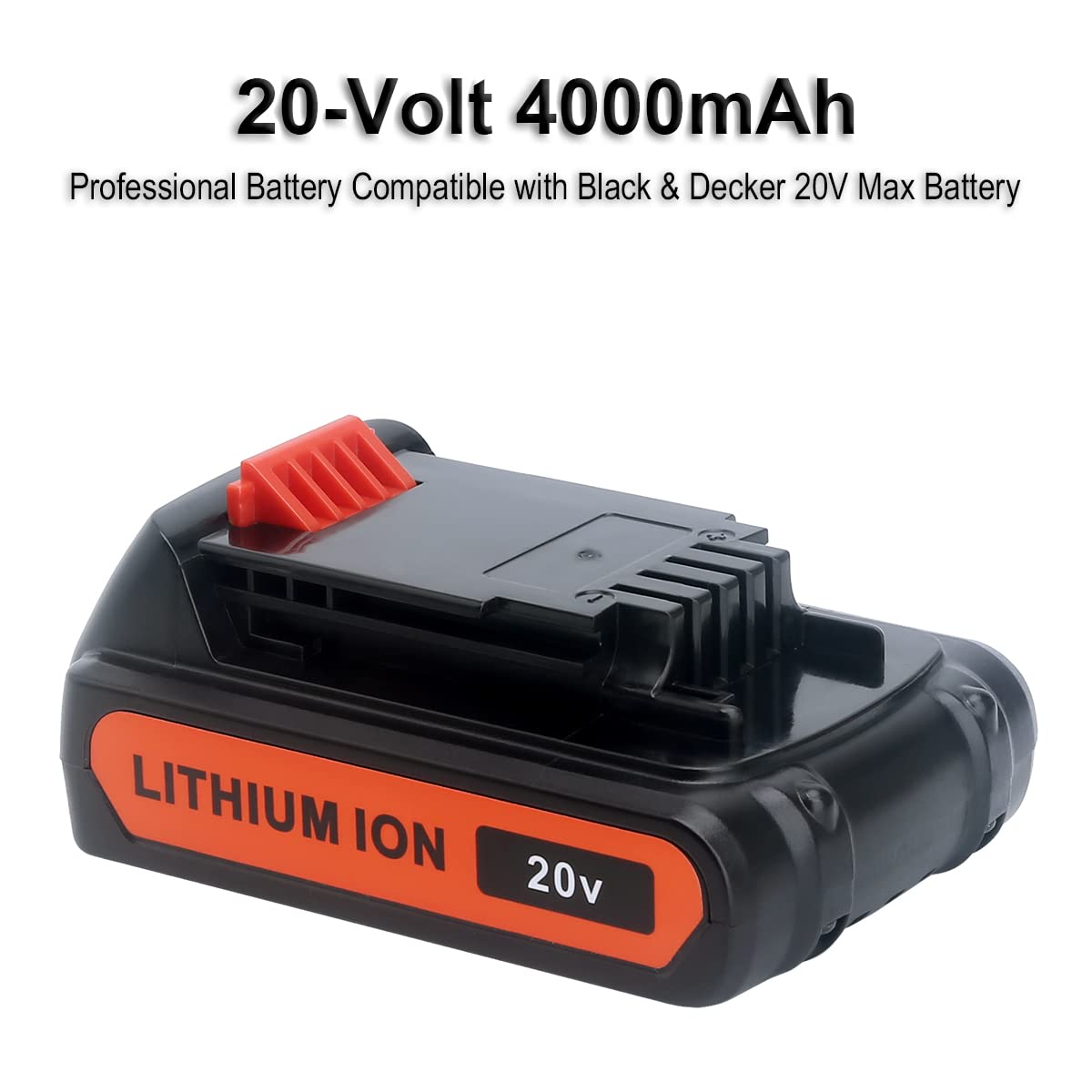 Biswaye LBXR20 20V Lithium Battery Compatible with Black & Decker 20V MAX Lithium Battery LBXR2520 LBXR2020 LBX20 LB2X4020 LB2X3020 and LCC221 LST522 LST201 LST220 LST300 20-Volt Max Tools