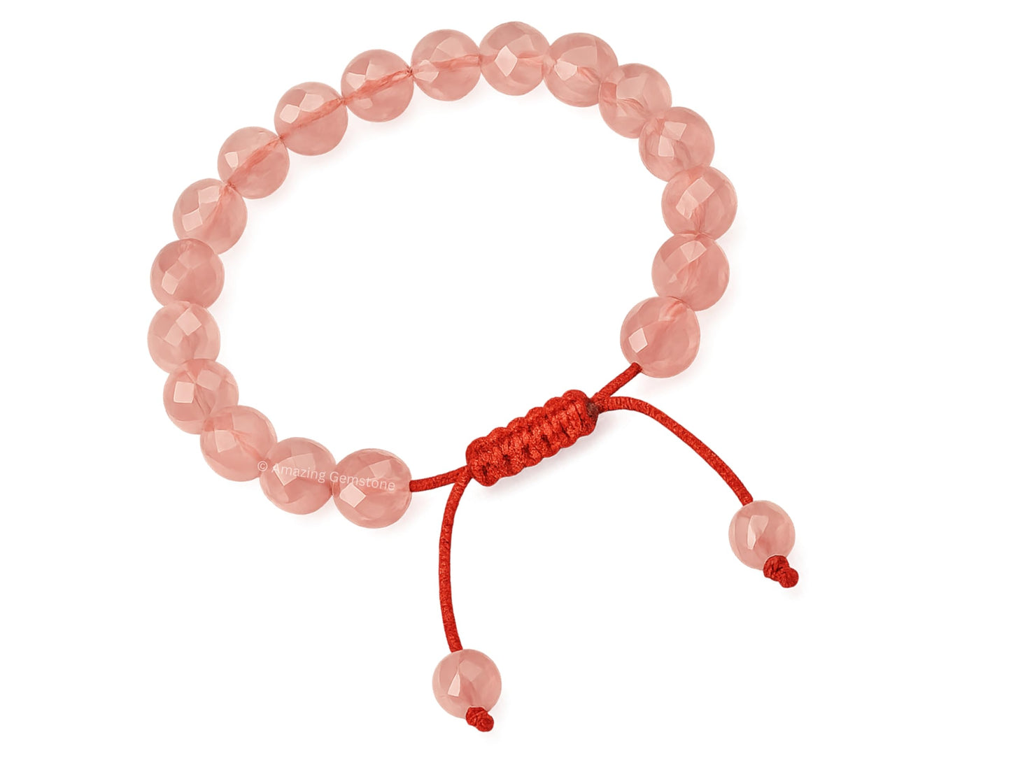 Amazing Gemstone Cherry Quartz Bracelet for Women - Chakra Mens Bracelet Protection Crystals and Healing Stones - Blessing Bracelet Spiritual Meditation Gift Christmas Stocking