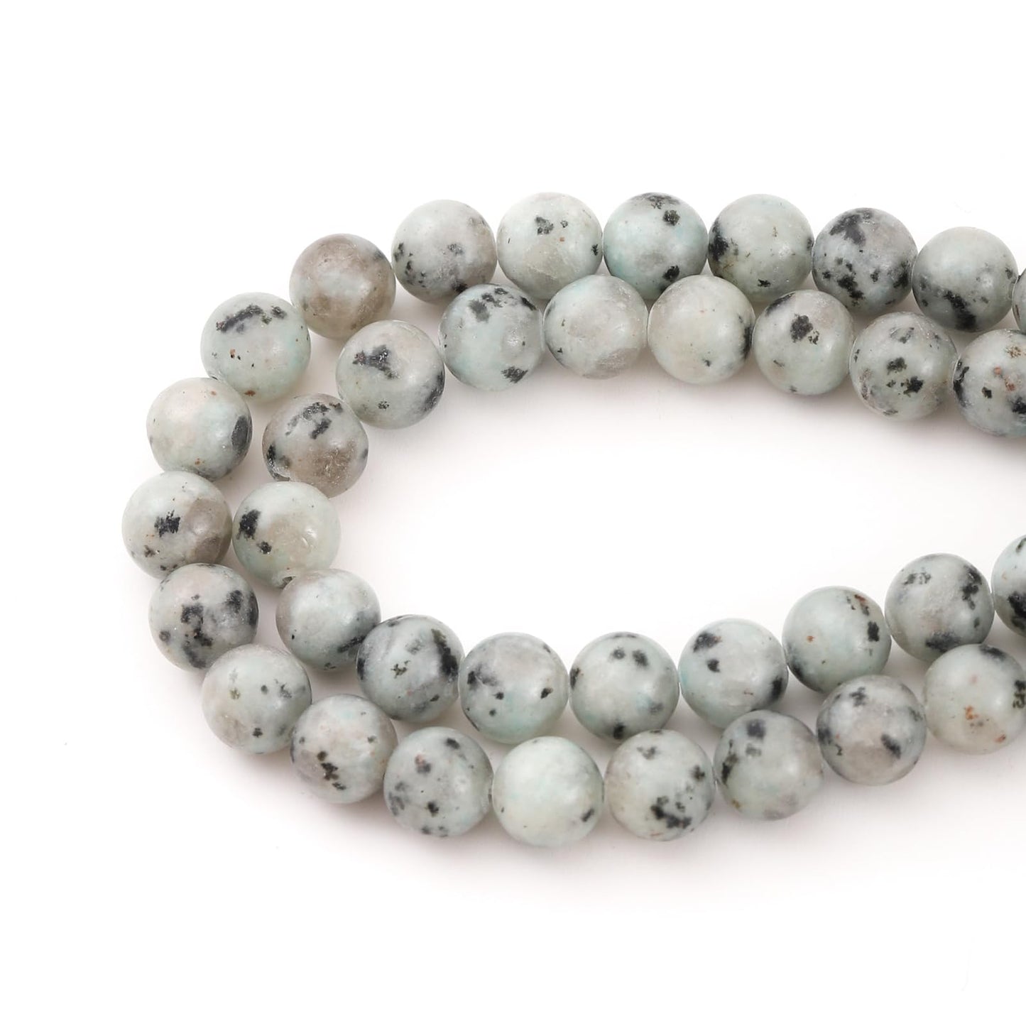 10mm 38pcs DIY Natural Kiwi Jasper Stone Beads Round Healing Crystal Gemstone Loose Beads for Jewelry Making Handmade Bracelet Necklace