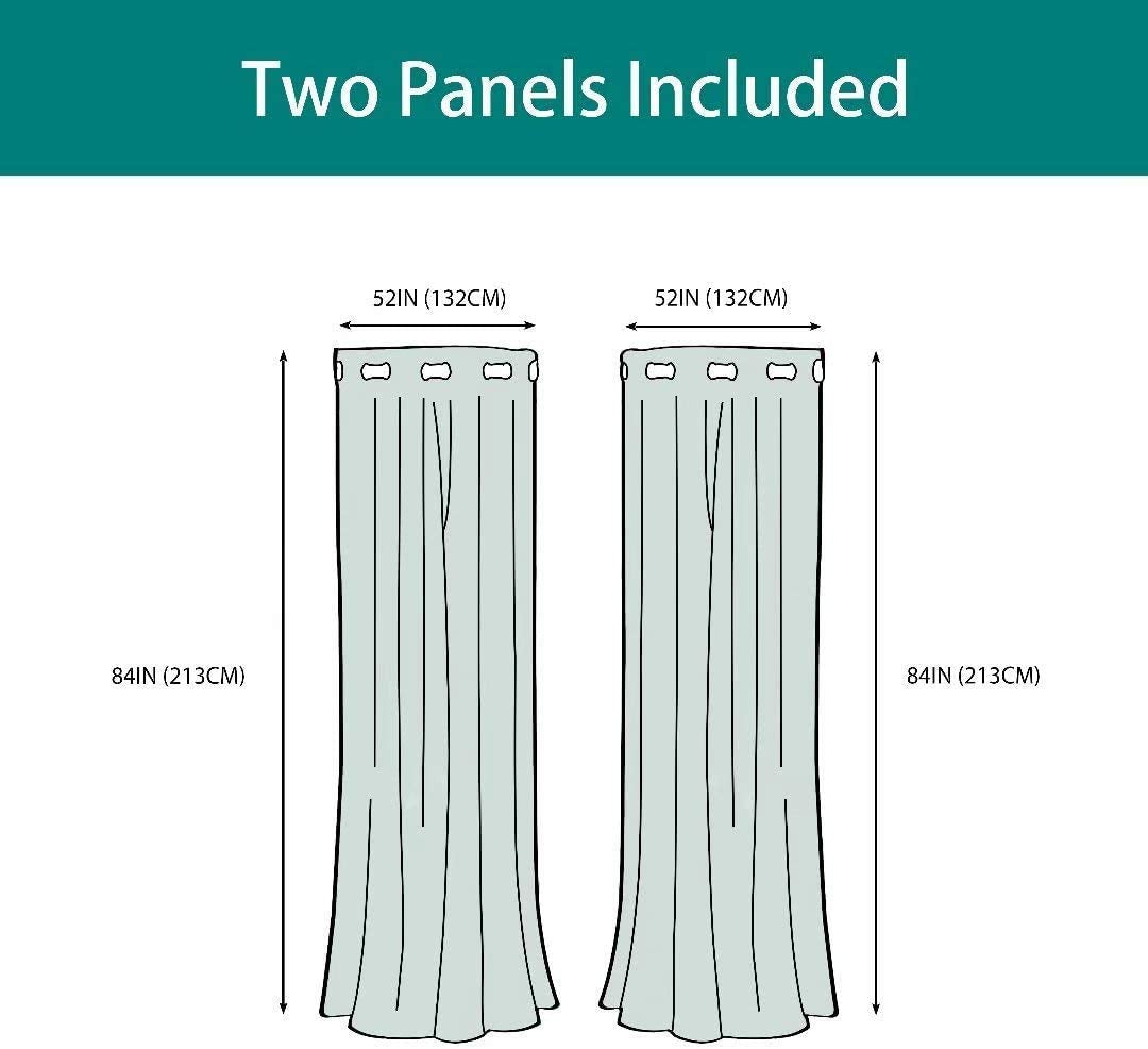 LORDTEX Snowflake Foil Print Christmas Curtains for Living Room and Bedroom - Thermal Insulated Blackout Curtains, Noise Reducing Window Drapes, 52 x 84 Inches Long, Red, Set of 2 Curtain Panels