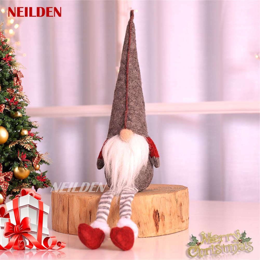 BWFY 3pcs New Christmas Decoration Long Legs Rudolph Doll Christmas Children Gift Hotel mall Window Decoration