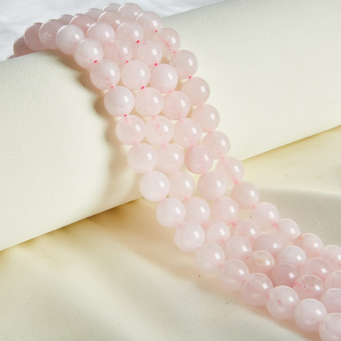 100pcs 6mm Rose Quartz Beads Natural Gemstone Beads Round Loose Beads for Jewelry Making