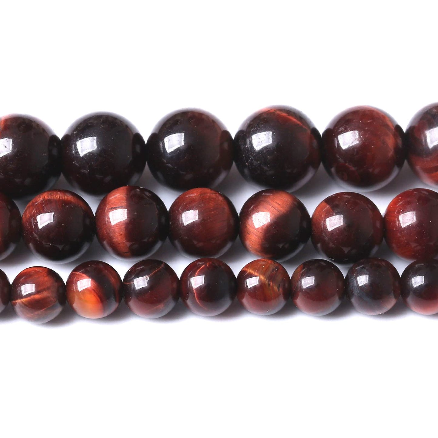 45PCS 8MM AAA Red Tiger Eye Stone Beads Natural Gemstone Bead Crystal Healing Energy Jewelry Making DIY 15 inches…