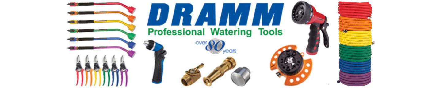 Dramm Twin Brass Hose Shut-Off Valve – Dual Garden Hose Water Control Splitter