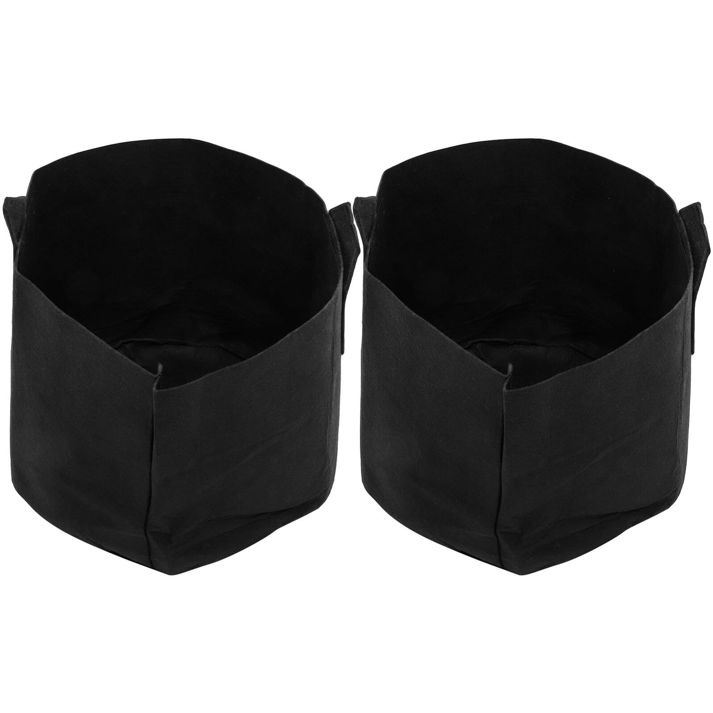 TOYZFRIENDY 2pcs 15 Gallon Black Fabric Plant Grow Bags for Potato and Vegetable Gardening, Thickened Nonwoven Nursery Containers with Aeration for Outdoor Patio and Lawn Use