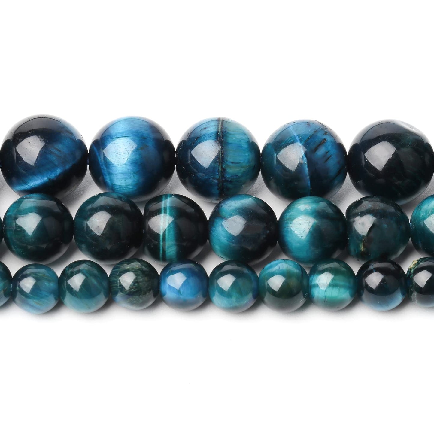 Song Xi Blue Dragon Black Vein Agate Beads 6mm Stone Beads for Jewelry Making Gemstone Beads