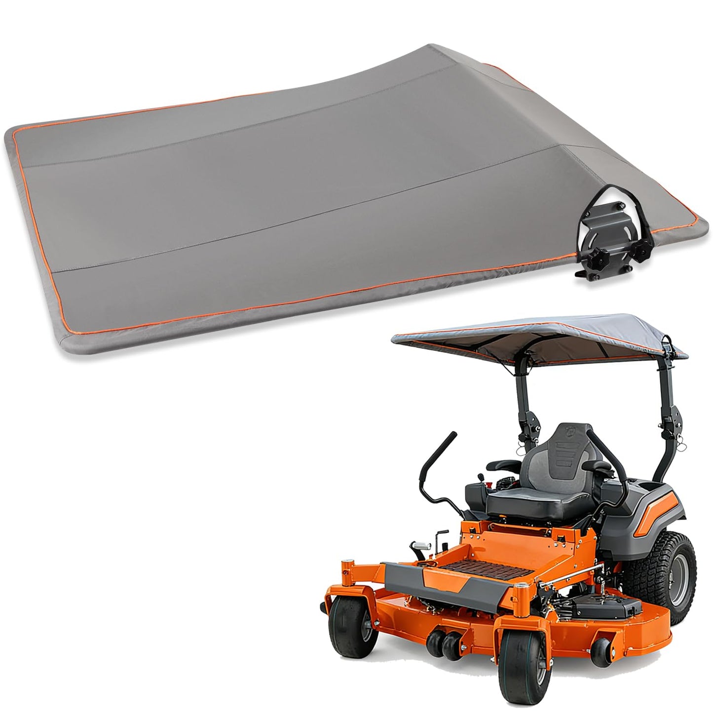 Bonbo 596542901 Riding Mower Sun Shade Sun Canopy Fits for Husqvarna Zero Turn Mowers and Lawn Tractors with ROPS Bars Heavy Duty Riding Mower Sun Canopy