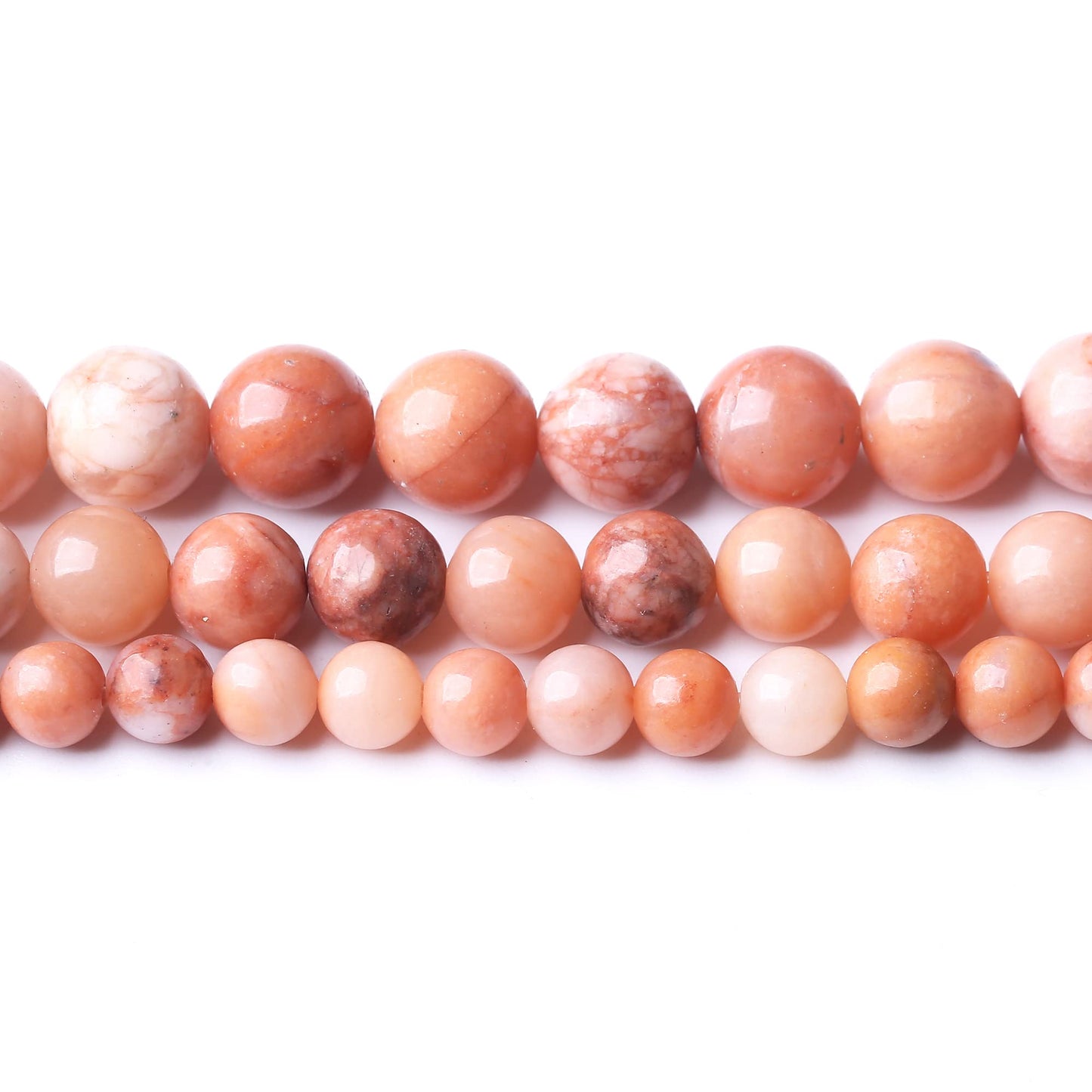 10MM Pink Aventurine Round Loose Beads Natural Gem Beads Crystal Energy Stone Beads for Jewelry Making DIY Bracelet Necklace