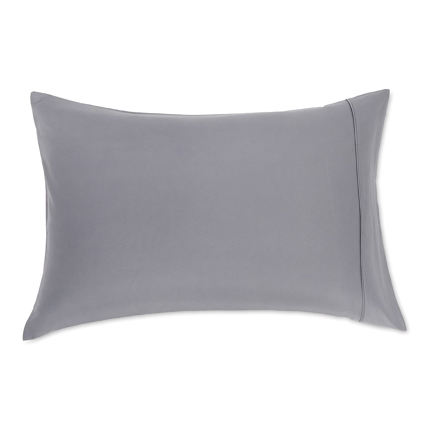 Amazon Basics Standard Pillowcases Set of 2 - Lightweight, Super Soft Easy Care Microfiber, Dark Gray, 30" L x 20" W, Pillows Not Included