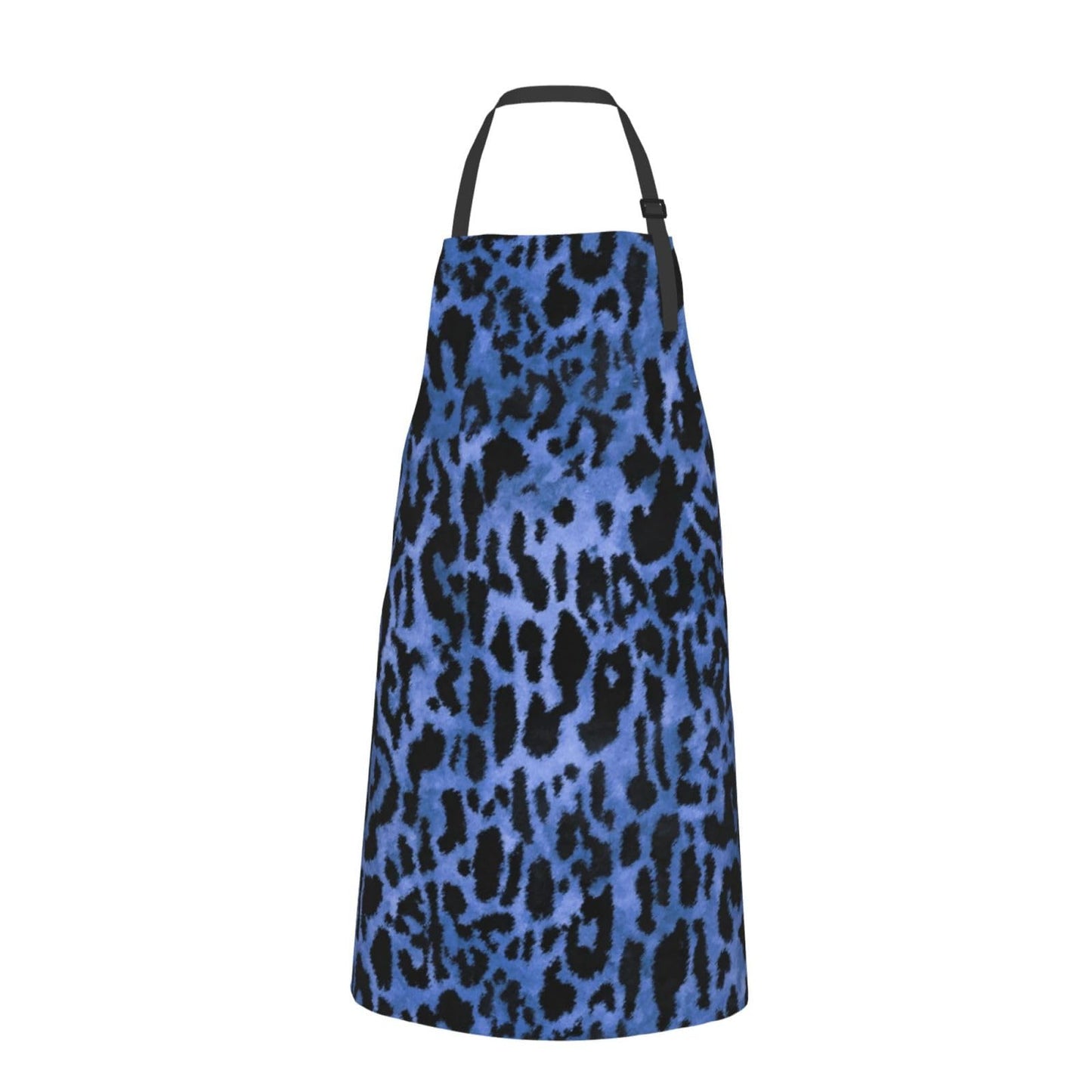 Perinsto Blue Leopard Animal Skin Waterproof Apron With 2 Pockets Cheetah Kitchen Chef Aprons Bibs For Cooking Baking Painting Gardening Grooming
