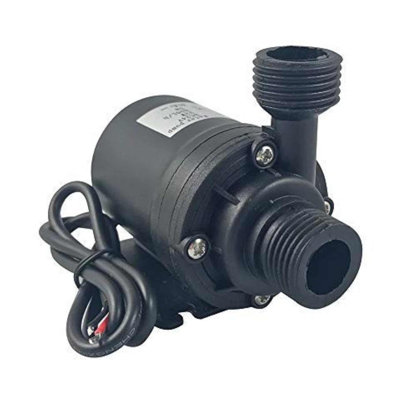 ZAOJIAO DC 12V Brushless Water Pump 1/2'' Male Thread Centrifugal Submersible Pump 800L/H 210GPH 4M/13ft for Fountain Solar Panel Pond Aquarium Water Circulation System Black