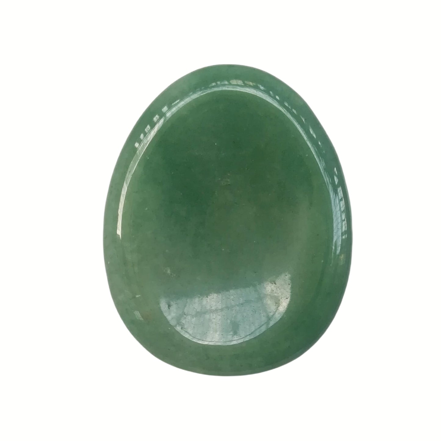 Bacatgem Natural Green Aventurine Water Drop Chakra Thumb Worry Stone,Stress Relax Healing Reiki Crystal Pocket Palm Stones