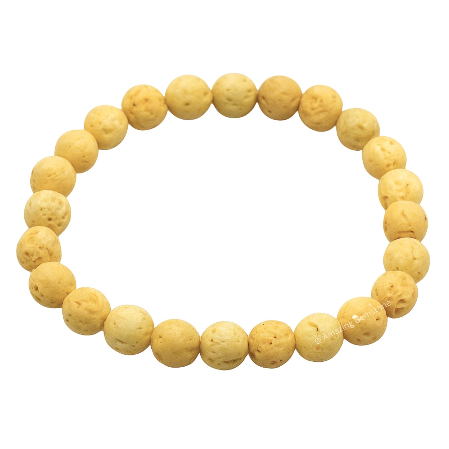 Amazing Gemstone Crystal Bracelet for Women Men's Gifts - Protection Healing Crystal Bracelet - 8mm Gemstone Beaded Stretchable Bracelet Pulseras Para Hombres Mujer Stocking Stuffers Mothers Day Gift (Cream Lava)