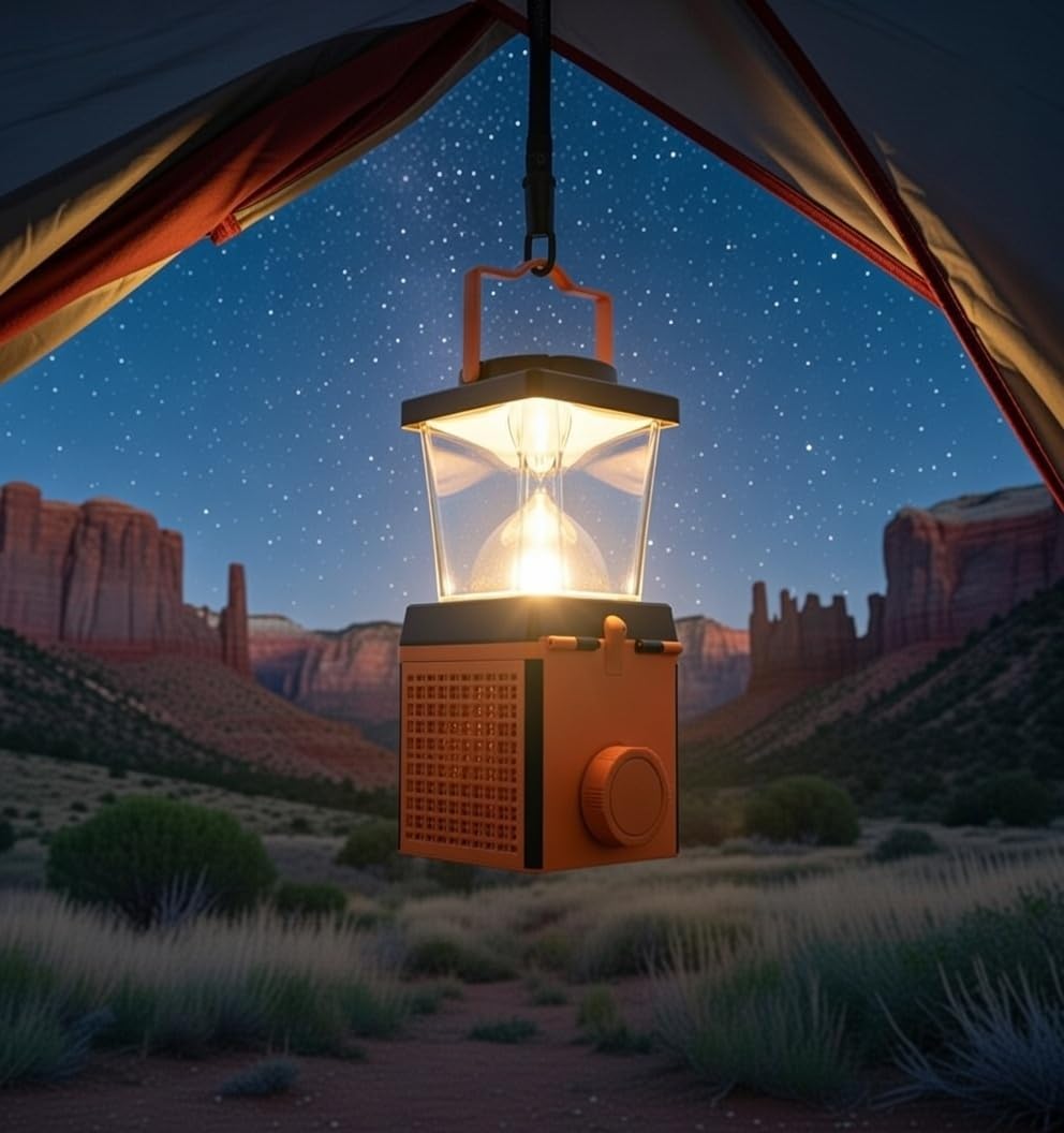 Environmentally Conscious Lighting, Saltwater Camping Lantern - Survival & Emergency Outdoor Ligh Simply add Salt Water to Activate The Light. It's That Easy