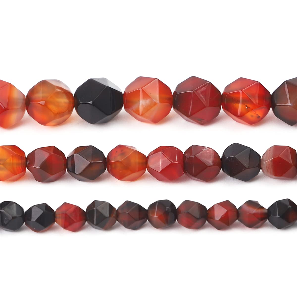 BEADIA Faceted Natural Dream Agate Stone Round Beads 8mm 36cm/Strand for Jewelry Making
