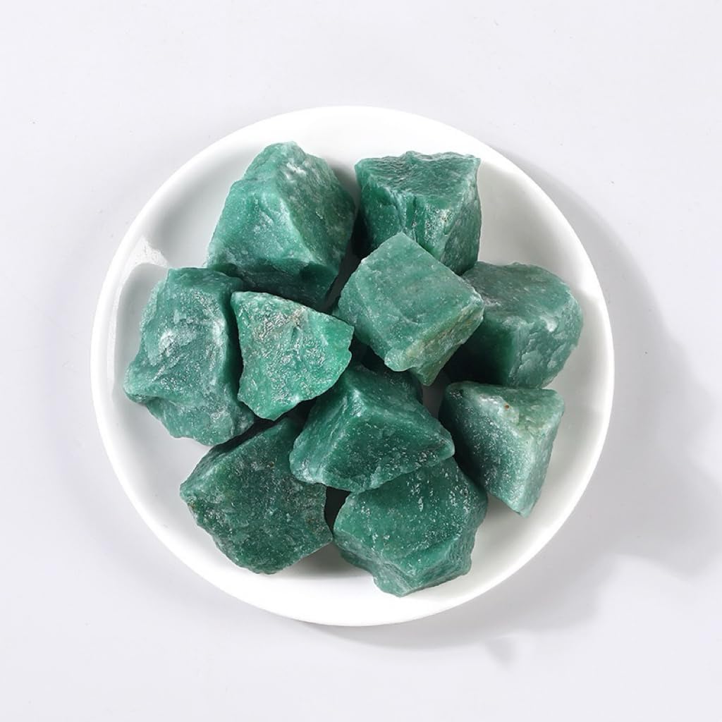 1LB Natural Green Aventurine Raw Healing Crystals, Energy Stones for Meditation, Reiki, Chakra Balancing, Home Décor and Spiritual Gifts (30-50mm)