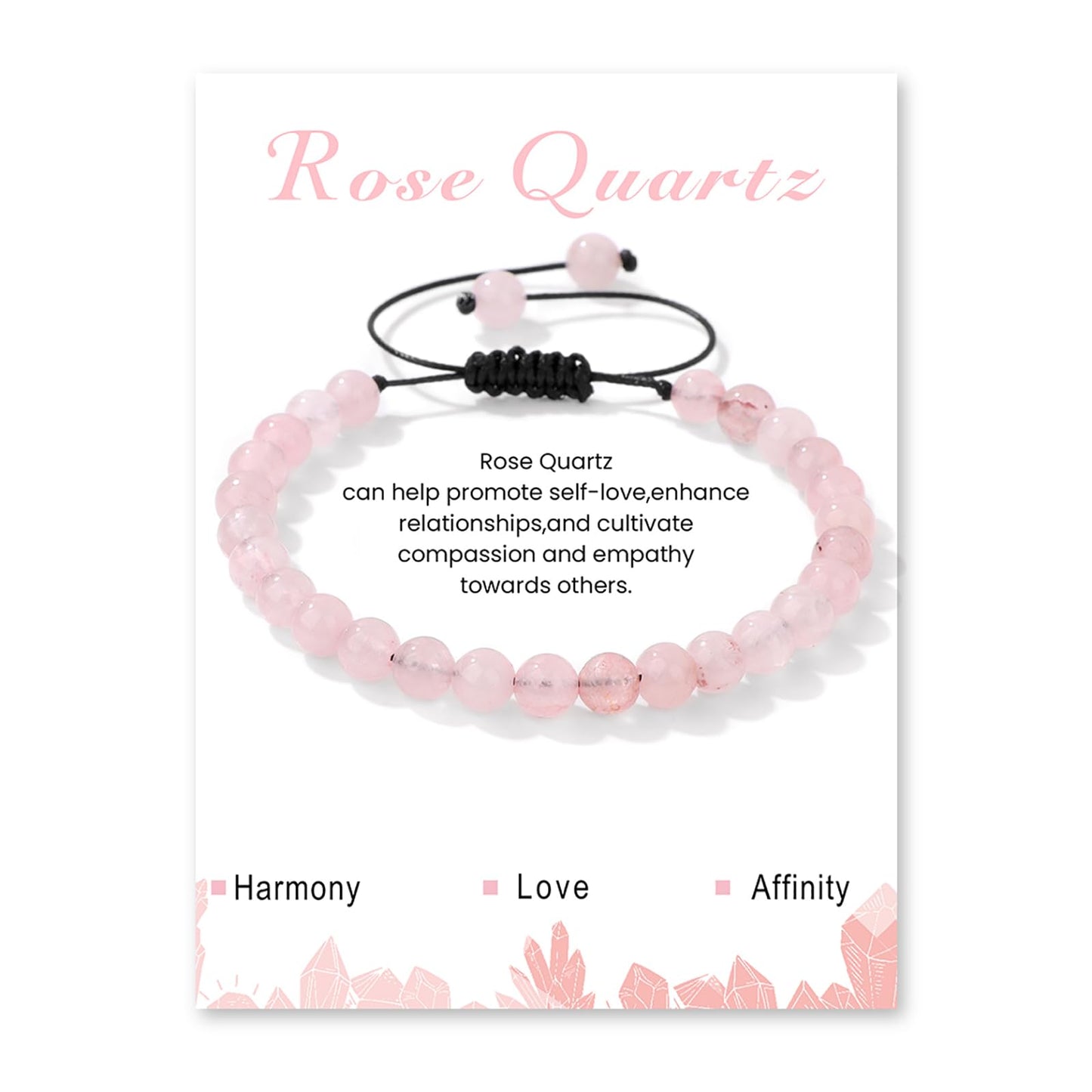 Lit Wall Rose Quartz Bracelets for Women 6mm Pink Quartz Crystal Bracelet Healing Crystal Bracelets Pink Beaded Bracelets Natural Stone Bracelets Rose Quartz Jewelry for Women
