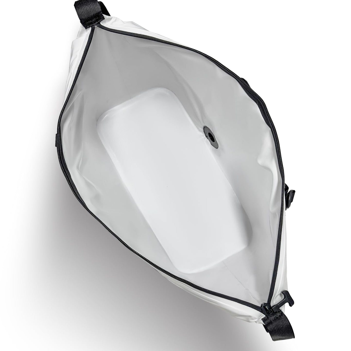 Buffalo Gear Fish Cooler Bag – 24Qt Seamless Insulation Kill Bag, Keeps Ice Cold Up to 36 Hours, Foldable & Waterproof with Rod Attachment Straps & Gear Loops, White