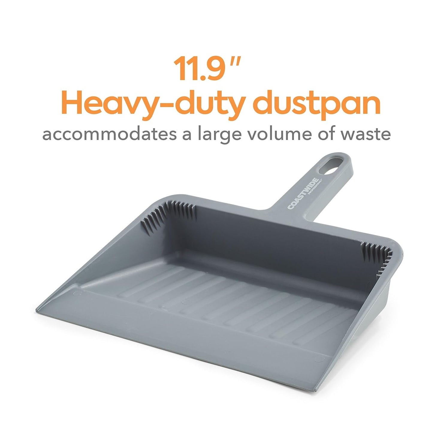 Coastwide Professional 11.9" Heavy Duty Dustpan, Gray