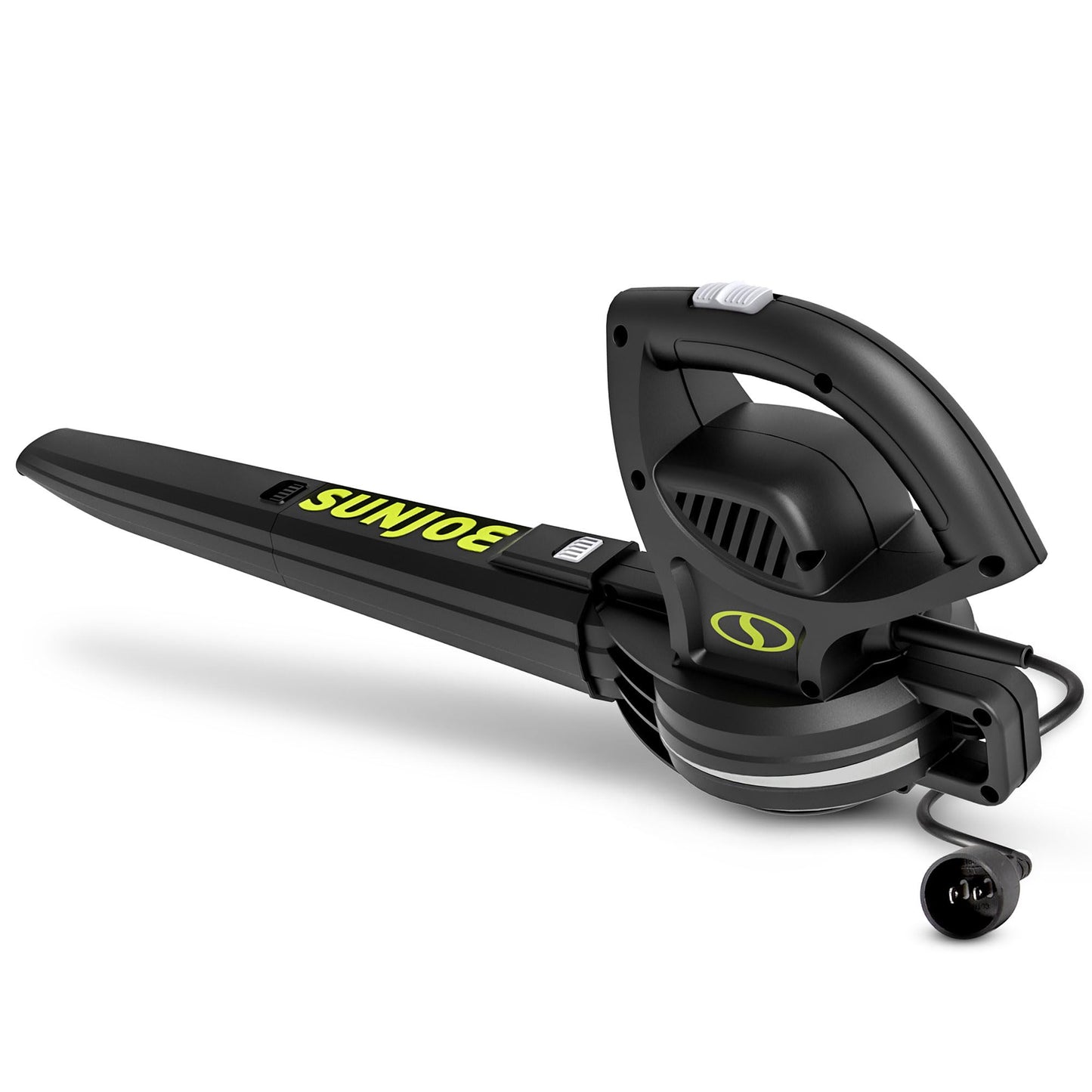 Sun Joe SBJ597E All-Purpose Electric Leaf Blower, 6-Amp Motor, 155 MPH, 260 CFM, Black - Lightweight & Compact, One-Hand Operation for Yards, Porches, Patios, Walkways, Decks, Garage & Light Snow