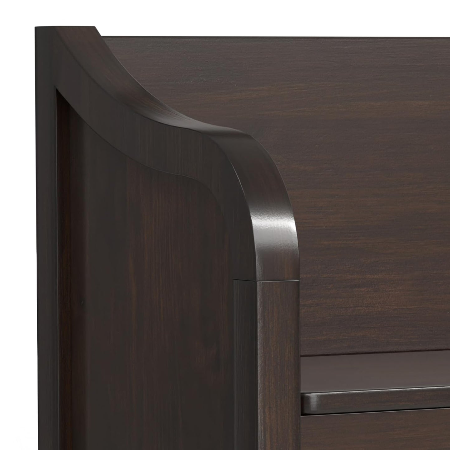 SIMPLIHOME Connaught SOLID WOOD 42 inch Wide Traditional Entryway Storage Bench with Shelf in Chestnut Brown for the Living Room, Entryway and Family Room