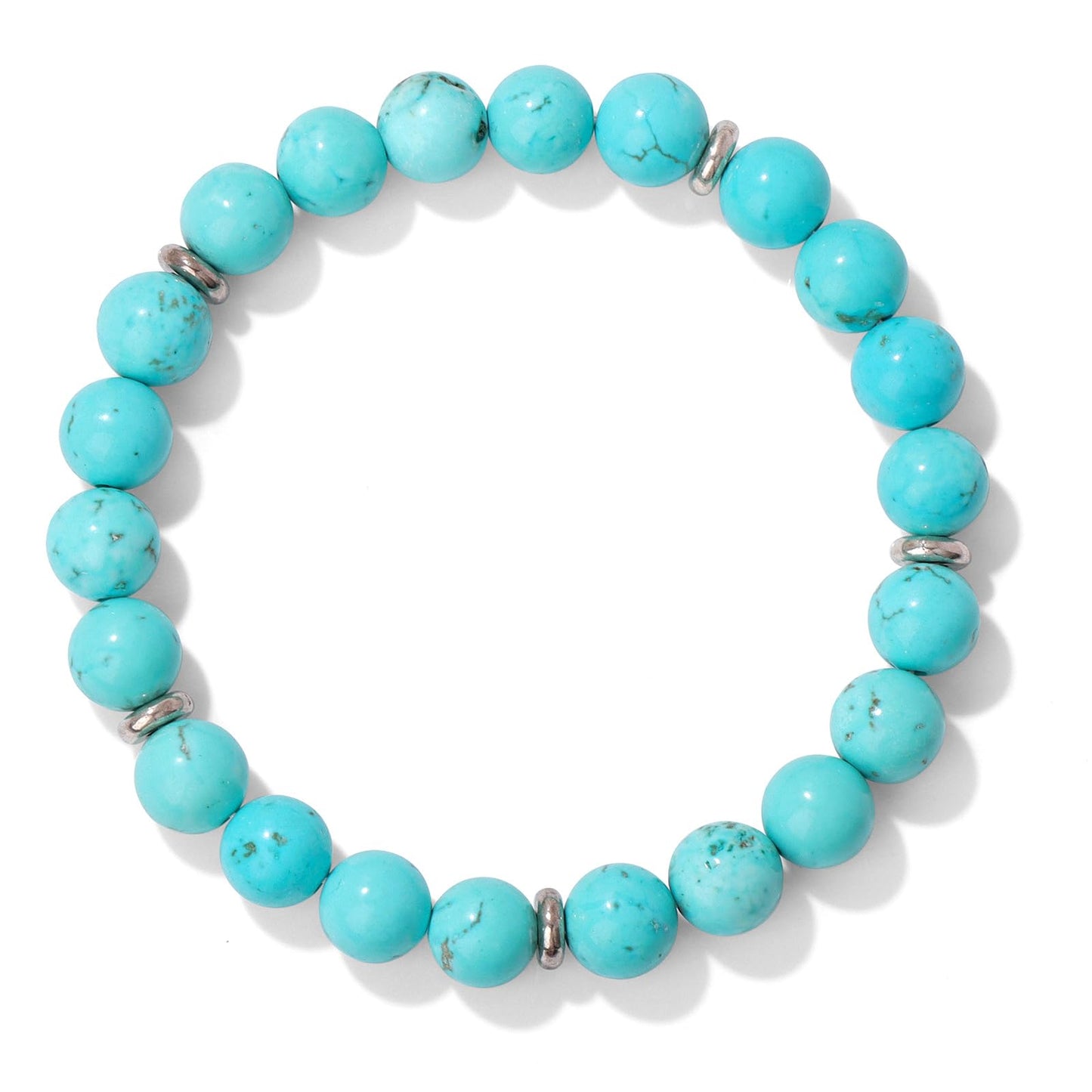 GolbalJew Healing Bracelet For Women Anxiety Beaded Bracelets Jewelry Healing Stone Blue Turquoise Bracelet Stress Relief Yoga Beads Chakra Bracelets Gifts For Women