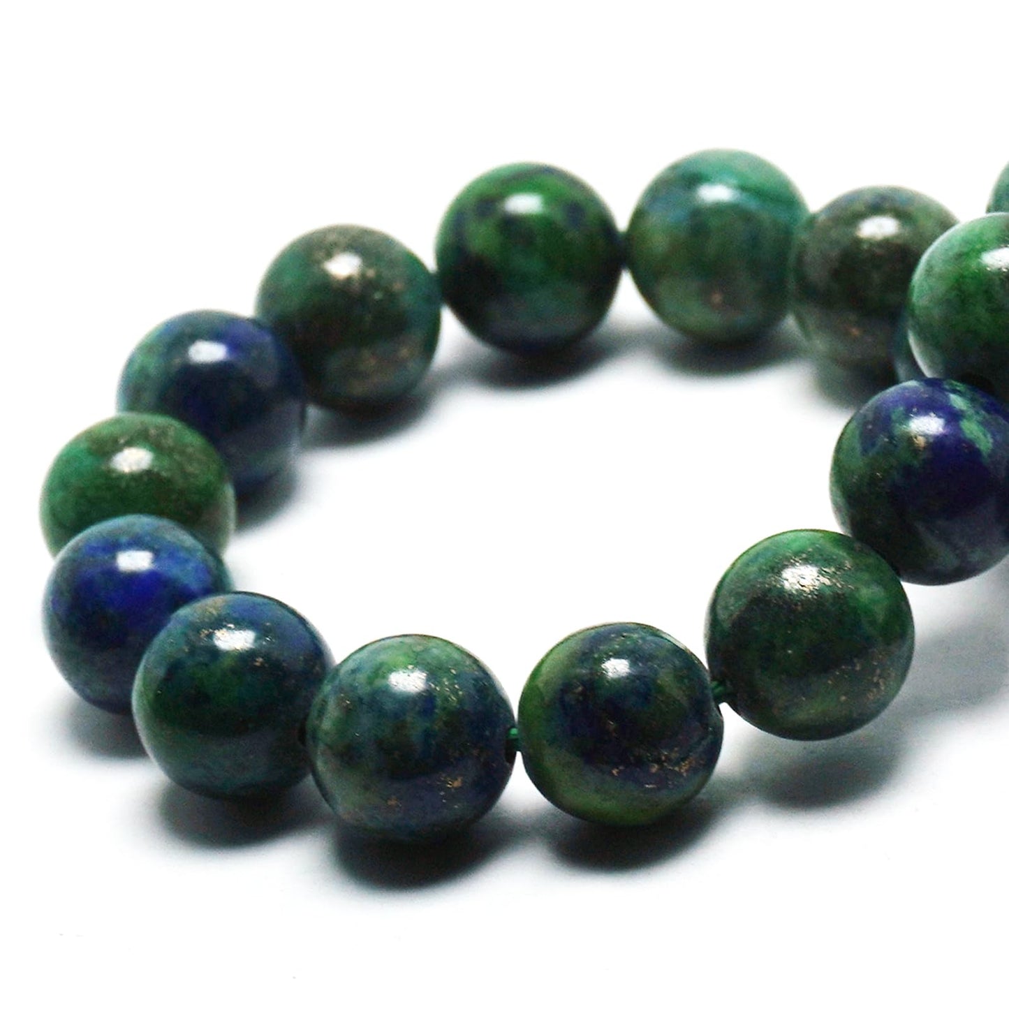 DIQIO Natural Stone Beads Gemstone Beads for Jewelry Making - 6mm Phoenix Lapis Lazuli Beads for Bracelets, Green Jasper Round Beads(58-60pcs, 6mm, Phoenix Lapis Lazuli)